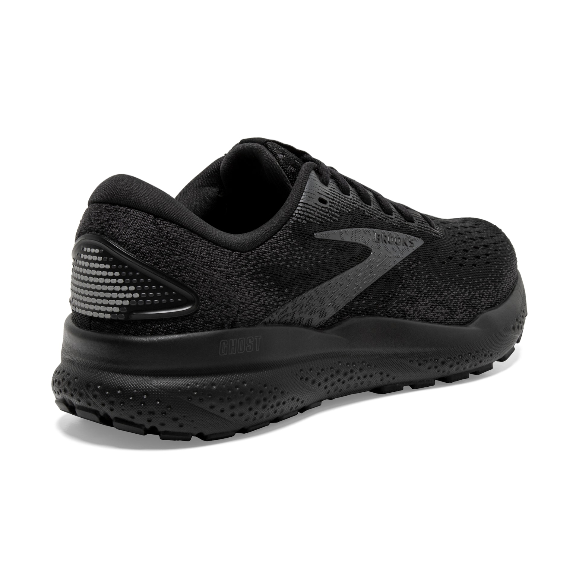Brooks 110418 Ghost 16 Men Black/Black/Ebony Wide