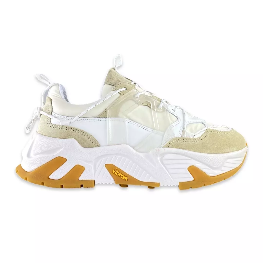 Mikakus Woman New Boom Sneaker Sand White