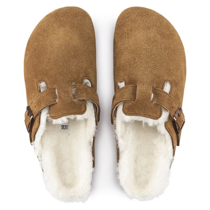 Birkenstock 1001140 Muil Boston Shearling Fur Mink Regular