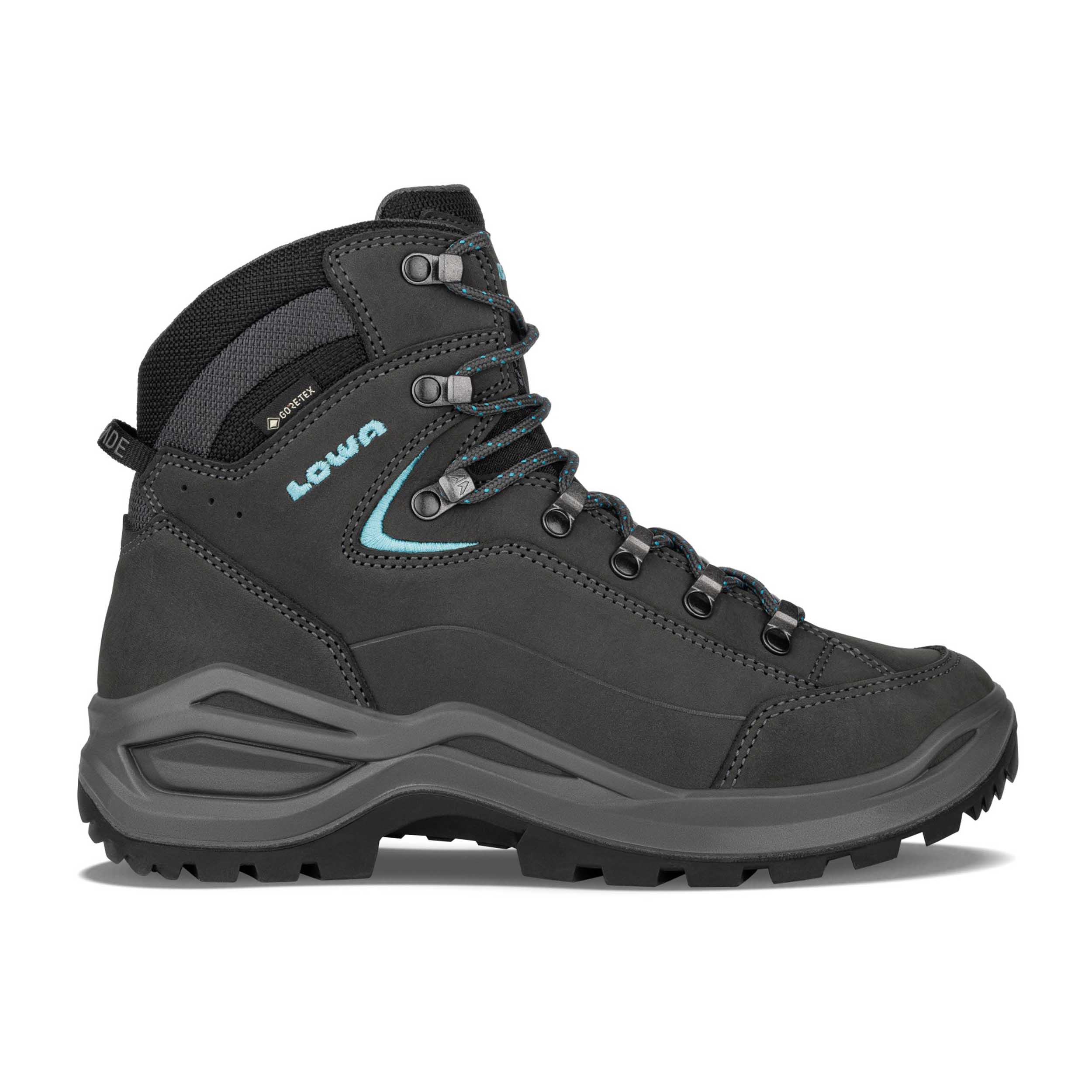 Lowa 321918 Renegade Evo GTX Mid Ws S Asphalt/Turquoise