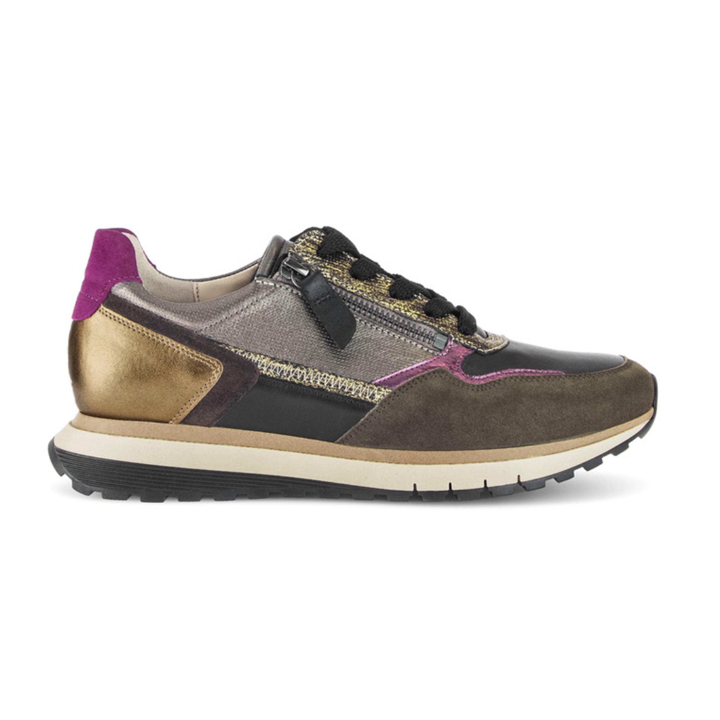 Gabor 56.378 Sneaker Black/Ivy/Gold H