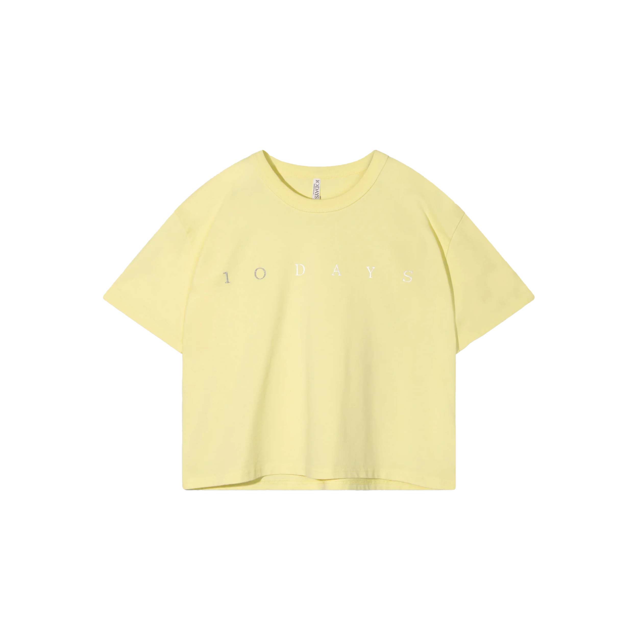 10DAYS 20-740-5203 Shirt Thick Logo Pastel Yellow