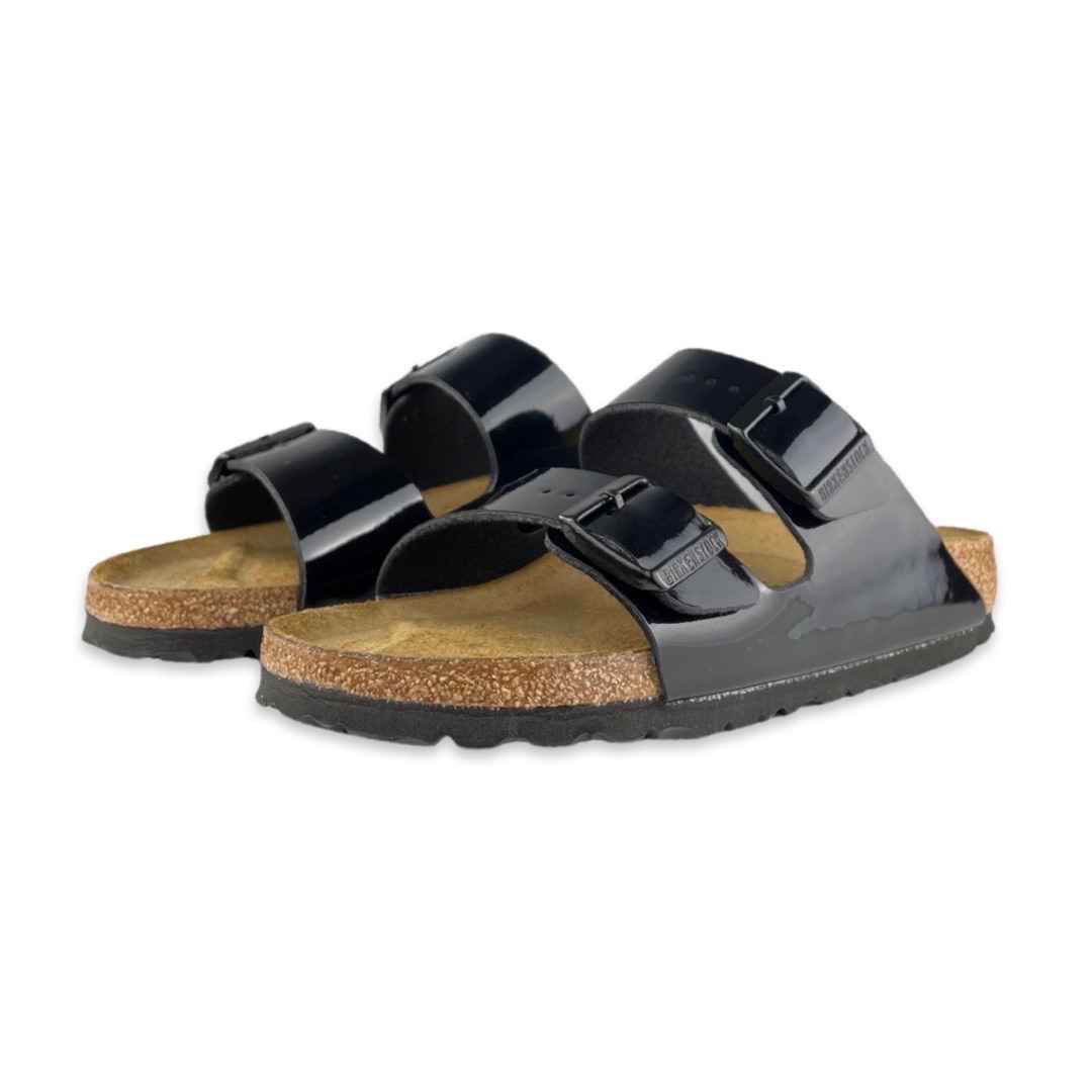 Birkenstock 1005292 Slipper Arizona Patent Black Narrow