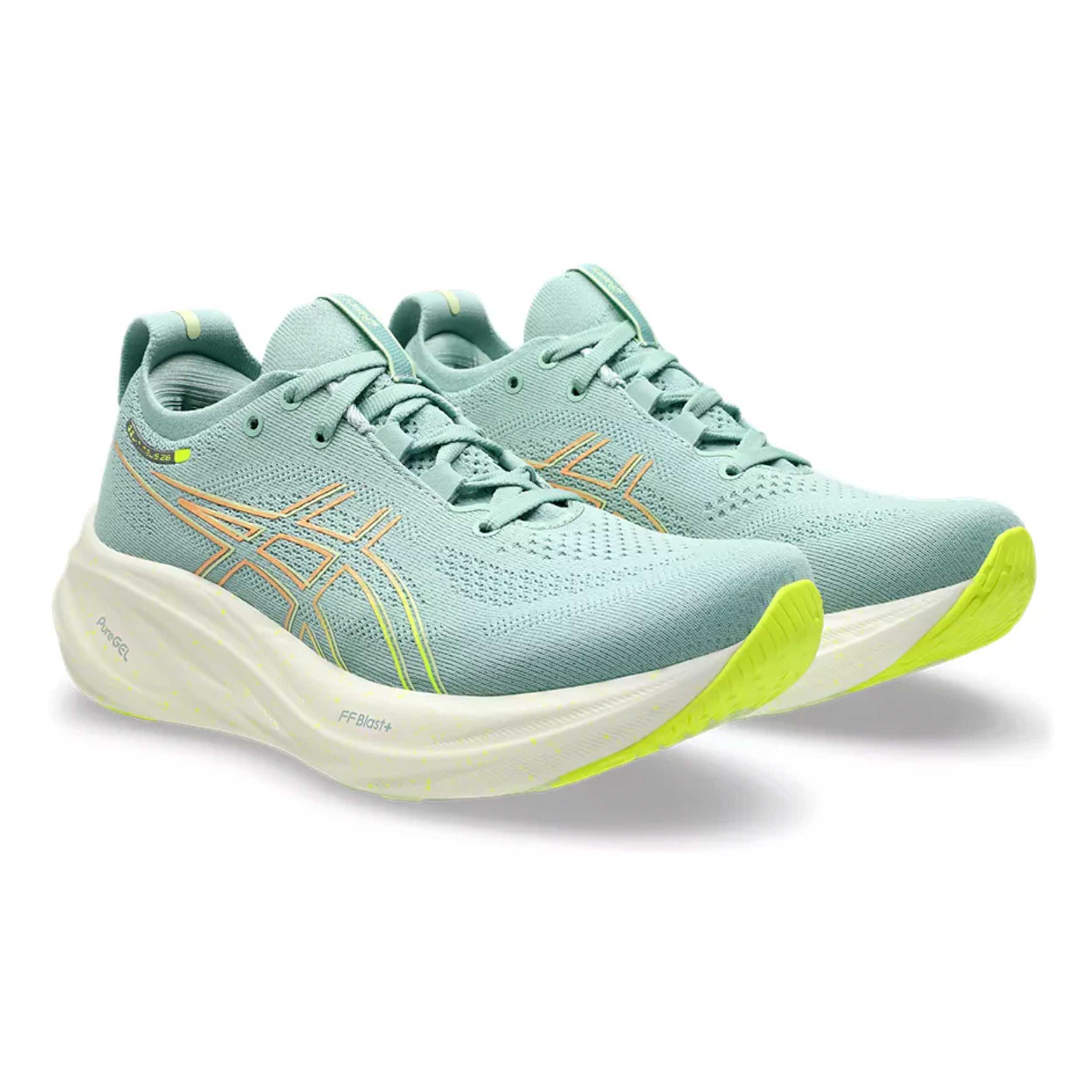 Asics 1012B601 Gel-Nimbus 26 Women Light Celadon/Safety Yellow