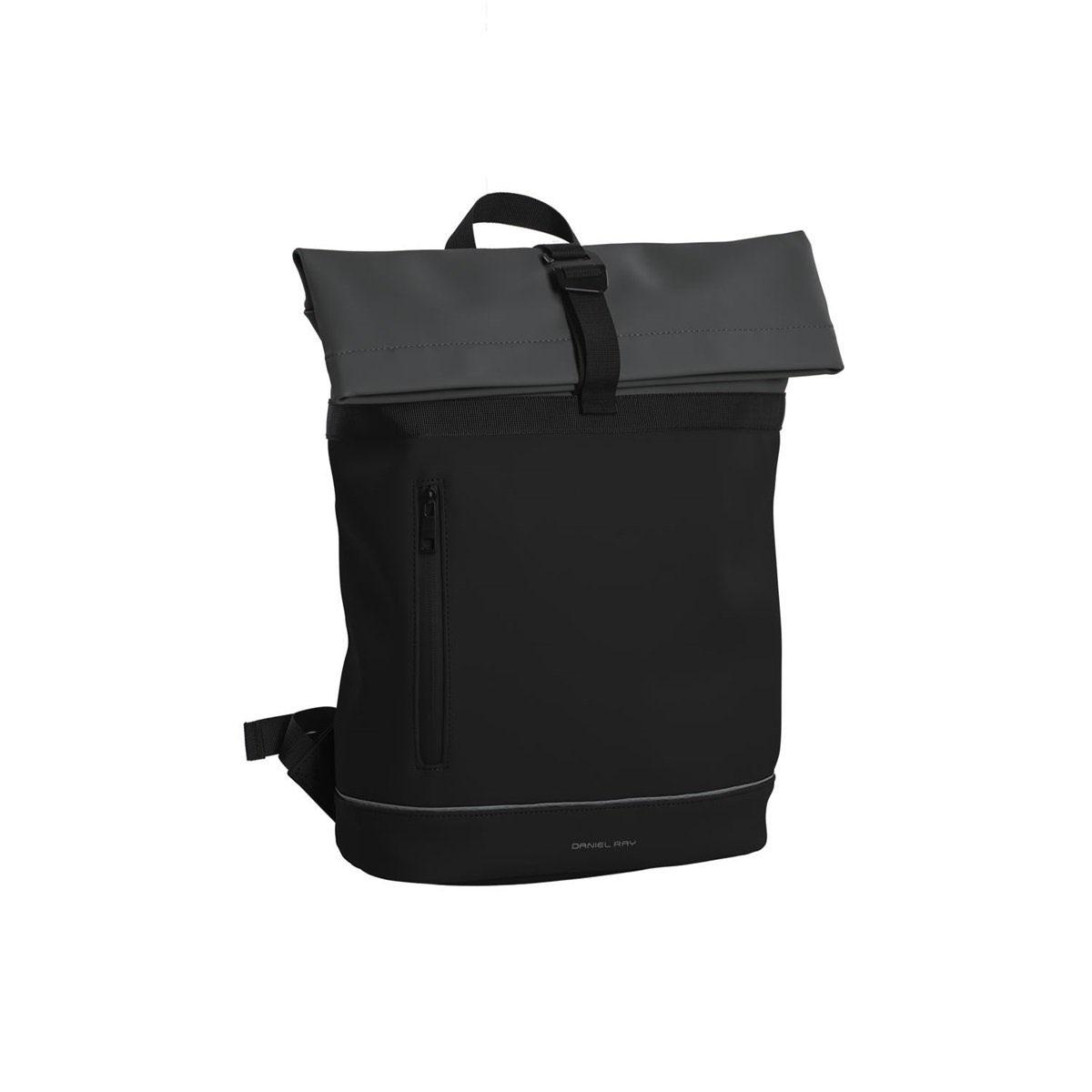 Daniel Ray 1467 Rolltop Rugtas Groot Hampton Zwart/Grijs