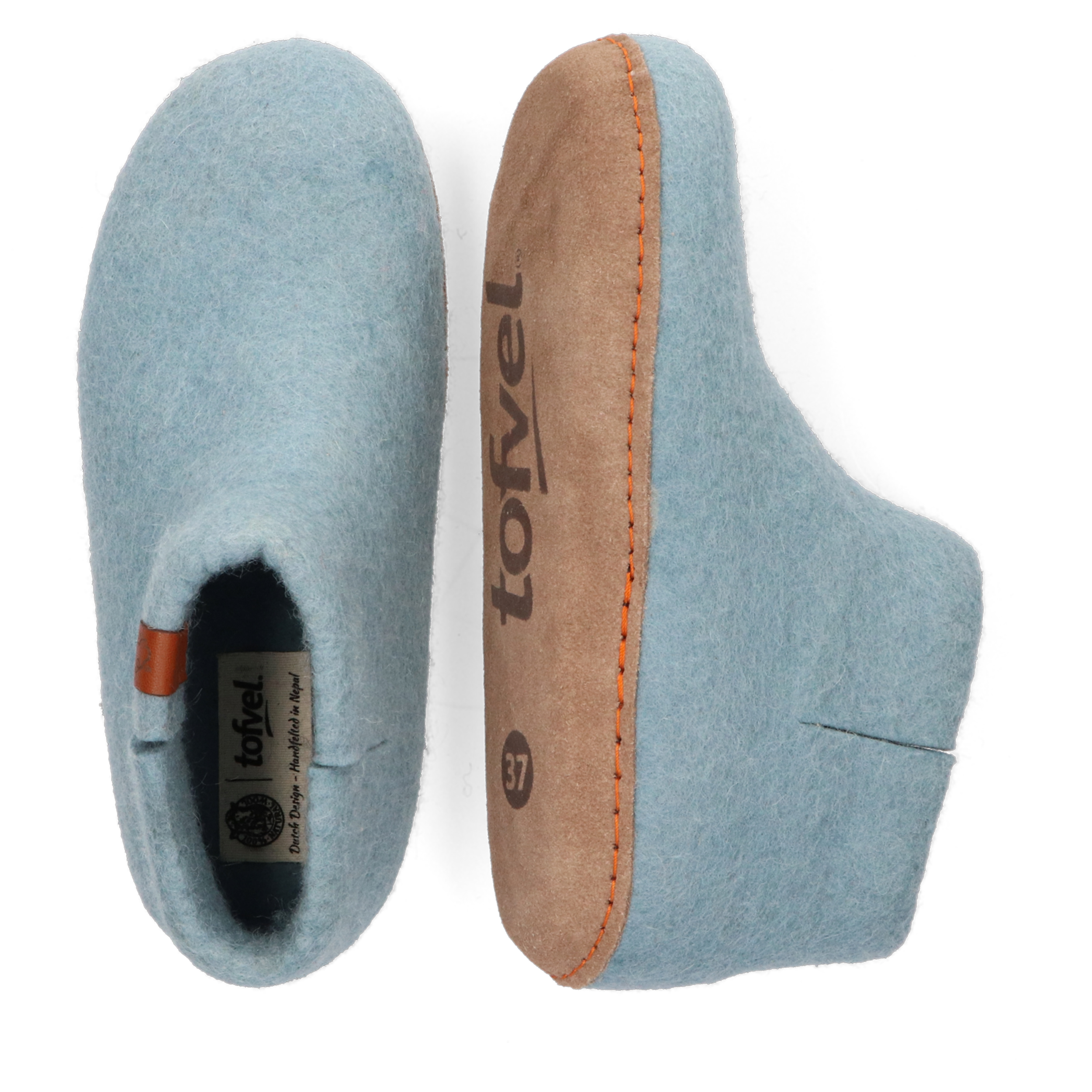 Tofvel TF1000 Pantoffel Mula Light Blue Grey