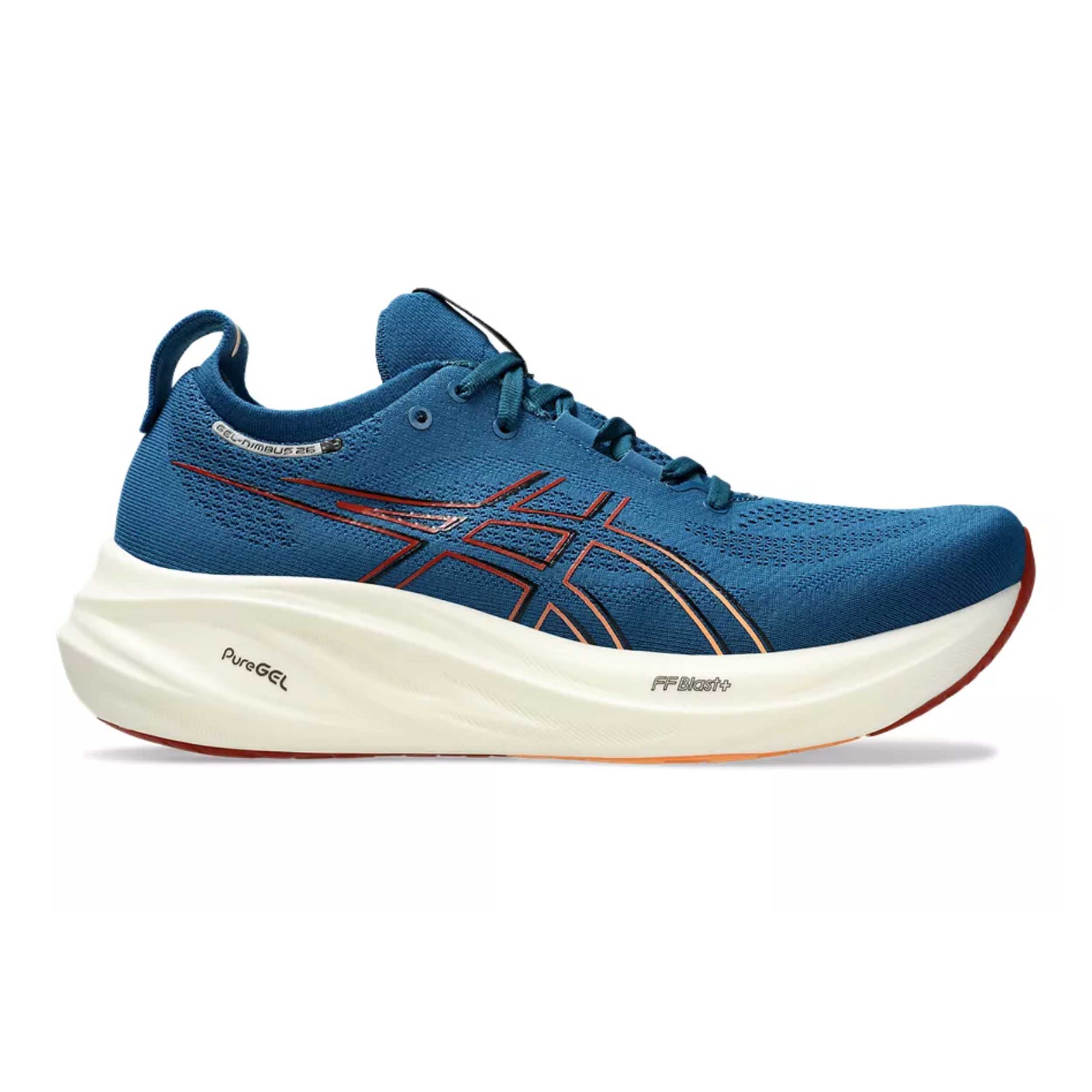 Asics 1011B794 Gel-Nimbus 26 Men Rich Navy/Faded Orange