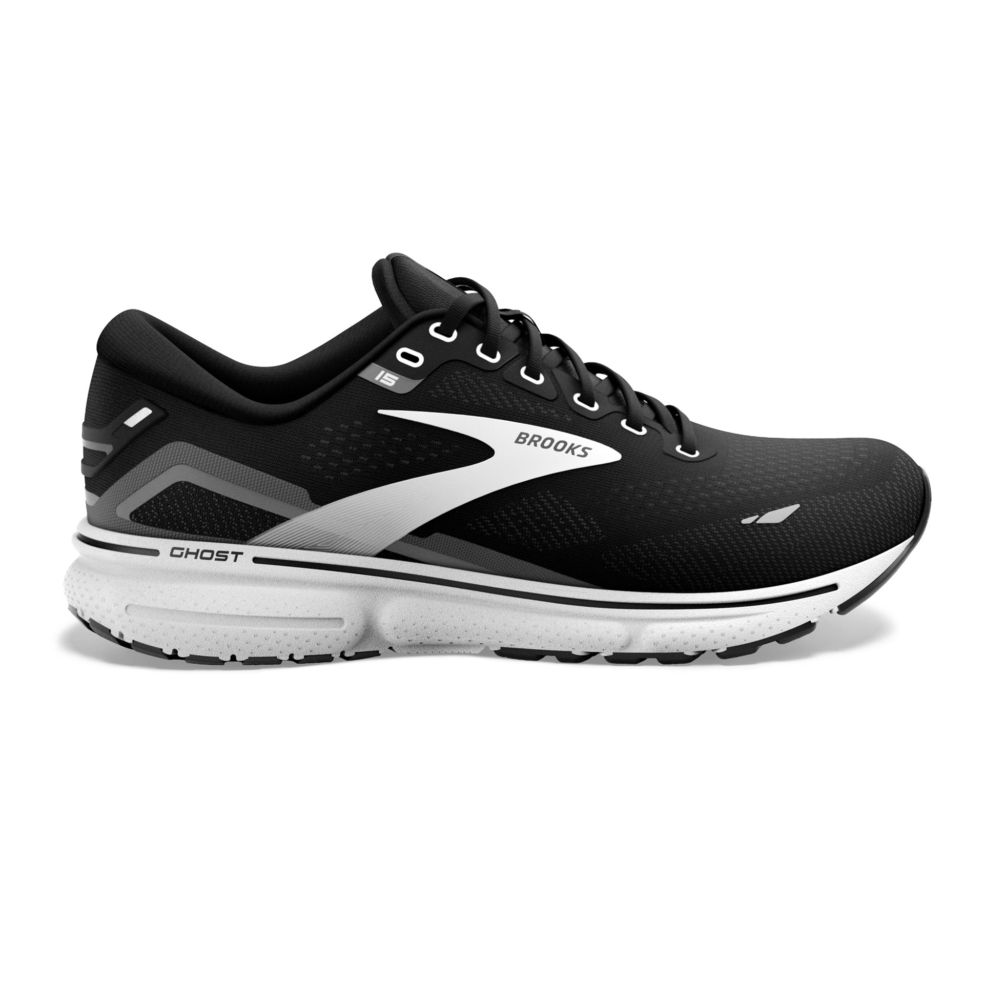 Brooks 120380 Ghost 15 Women Black/Blackened Pearl Wide 