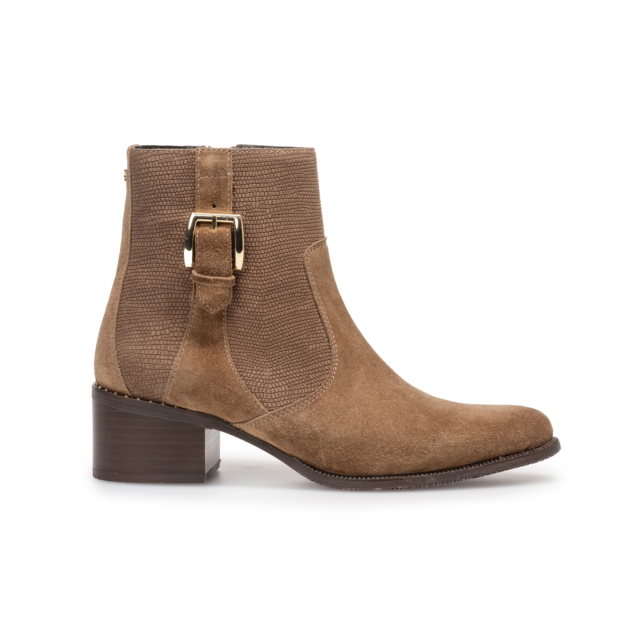 Floris van Bommel SFW-50065 Enkellaars Evi 05.02 Taupe G