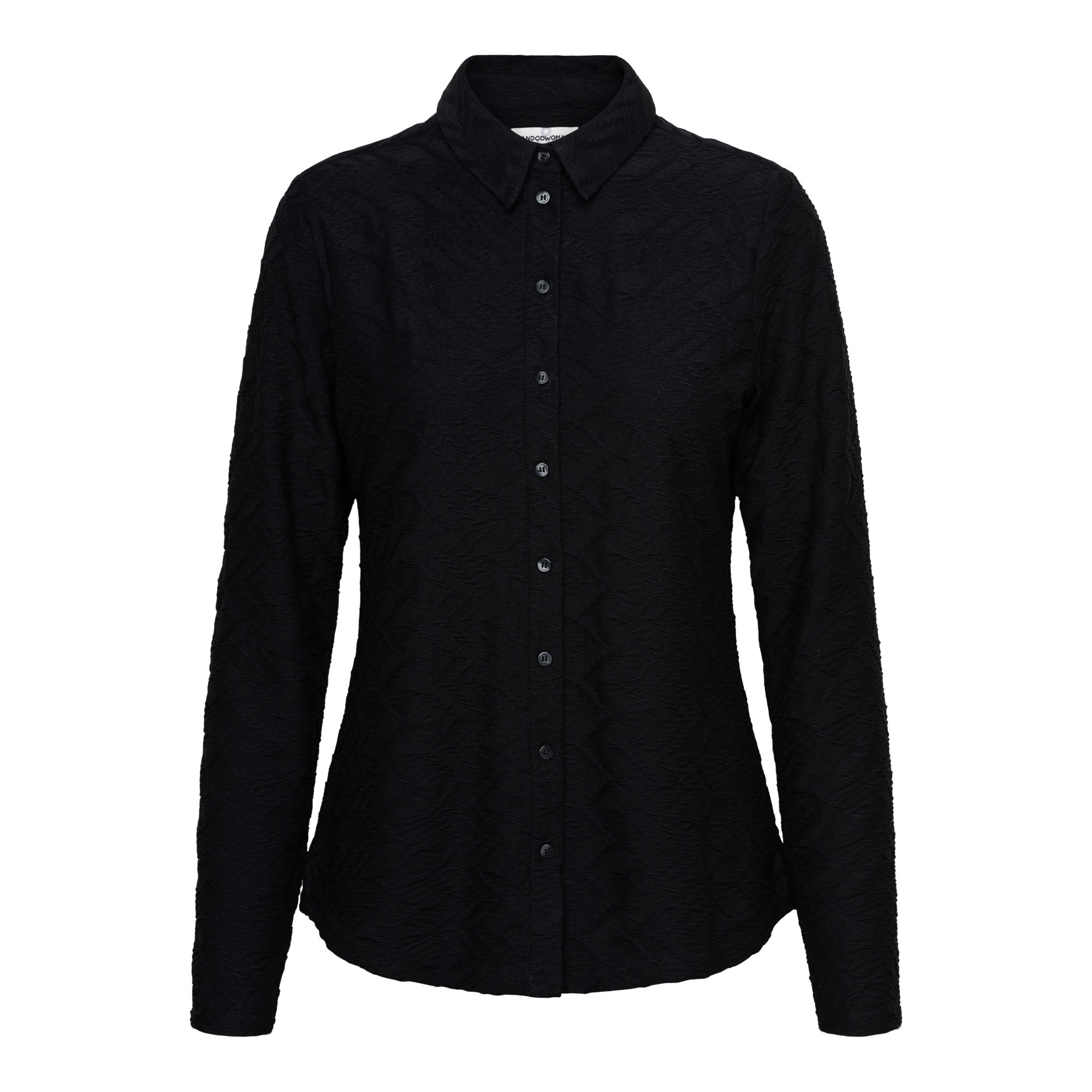 &Co BL403 Blouse Lotte Jacquard Black