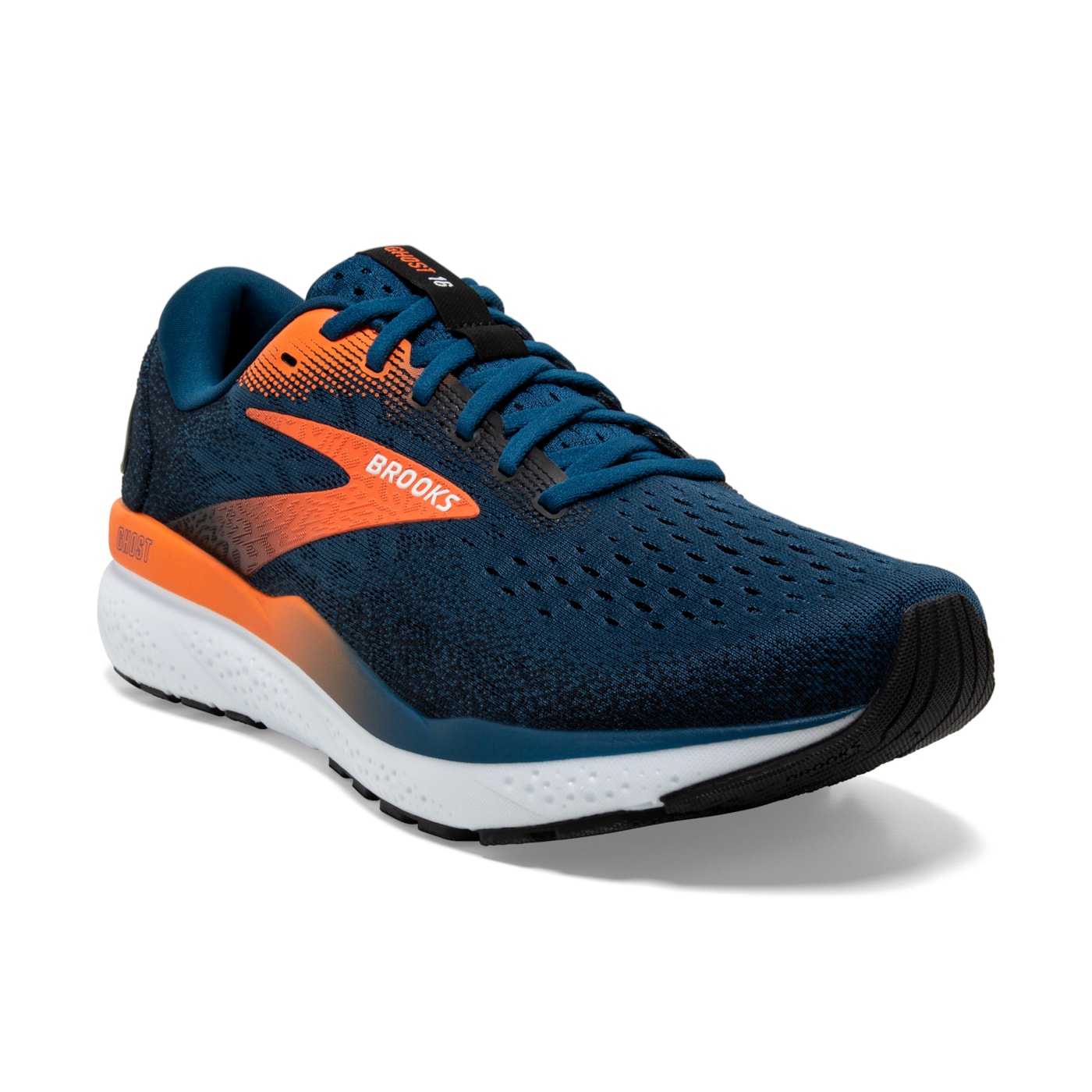 Brooks 110418 Ghost 16 Men Blue Opal/Black/Nasturtium