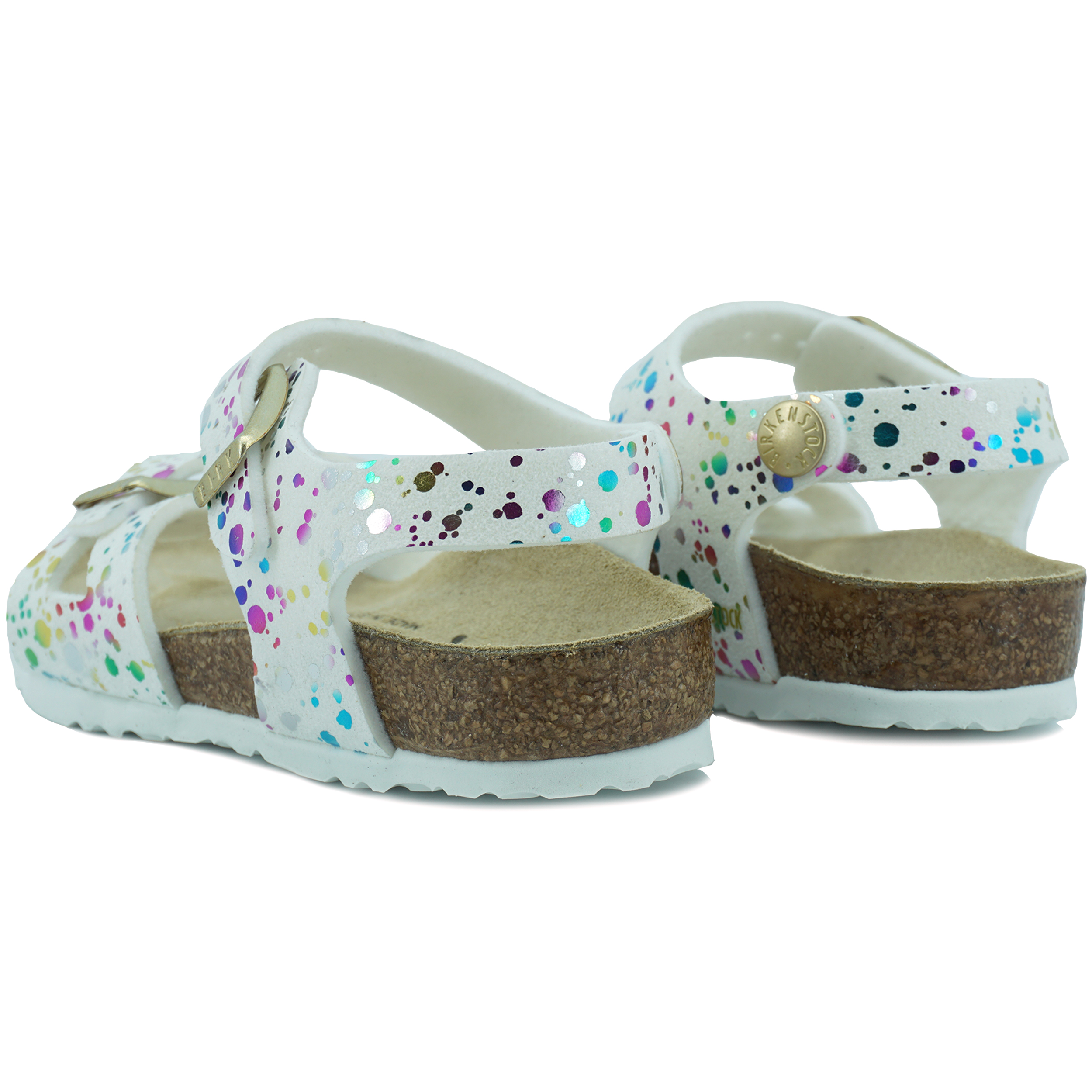 Birkenstock 1019743 Sandaal Rio Confetti White Pop Narrow