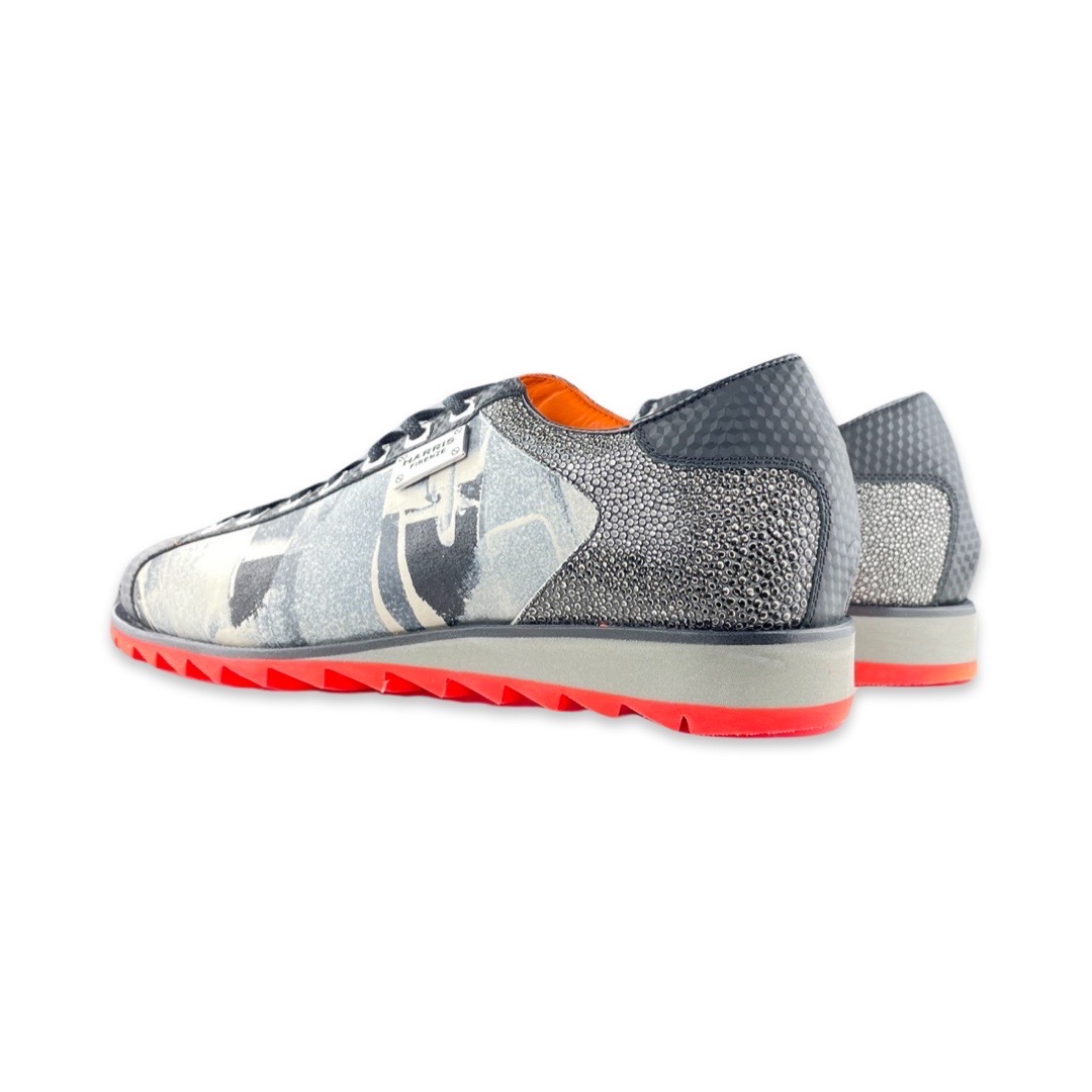 Harris 2817 Sneaker Zwart Oranje