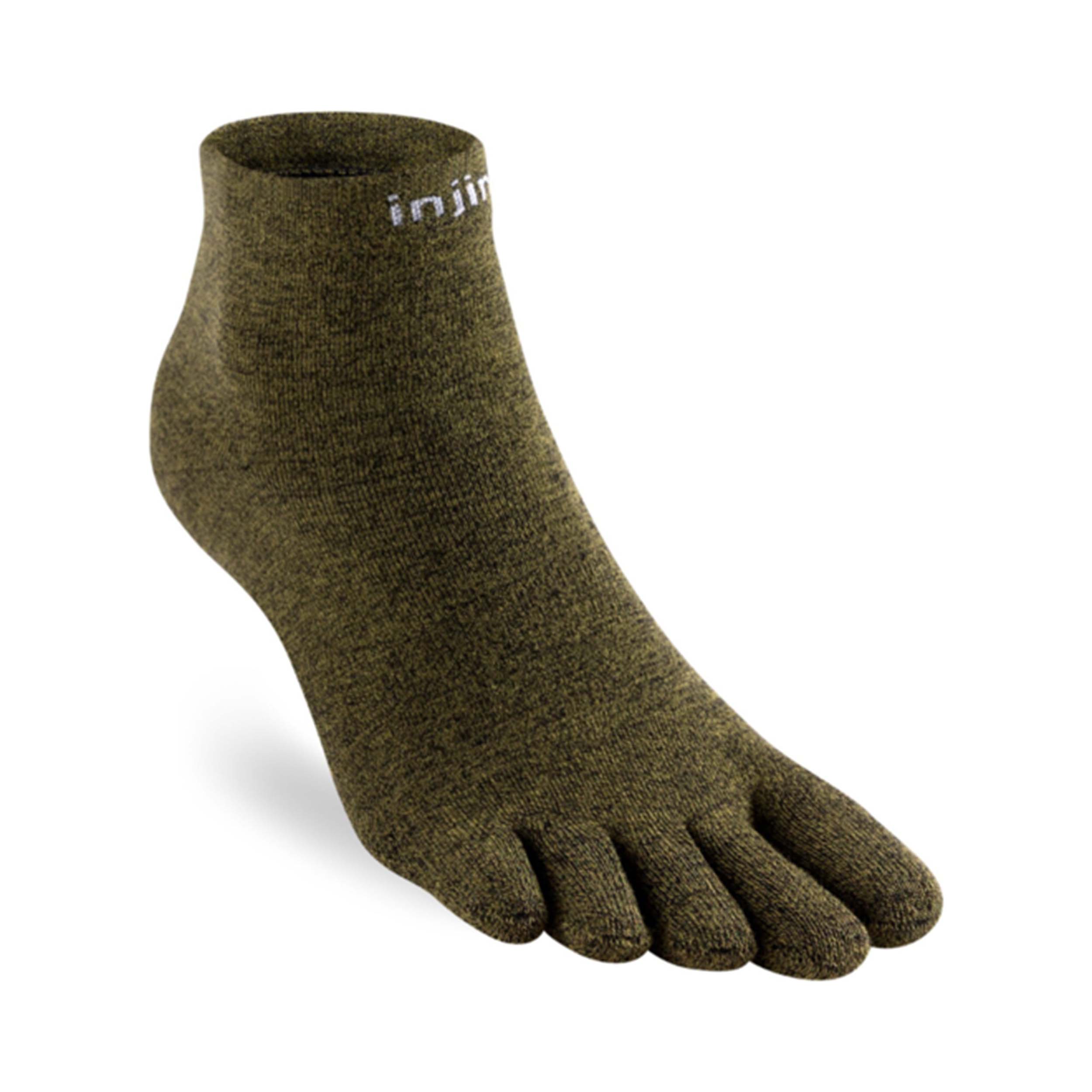 Injinji 060230 Teensokken Liner Lightweight Mini-Crew Coolmax Pine