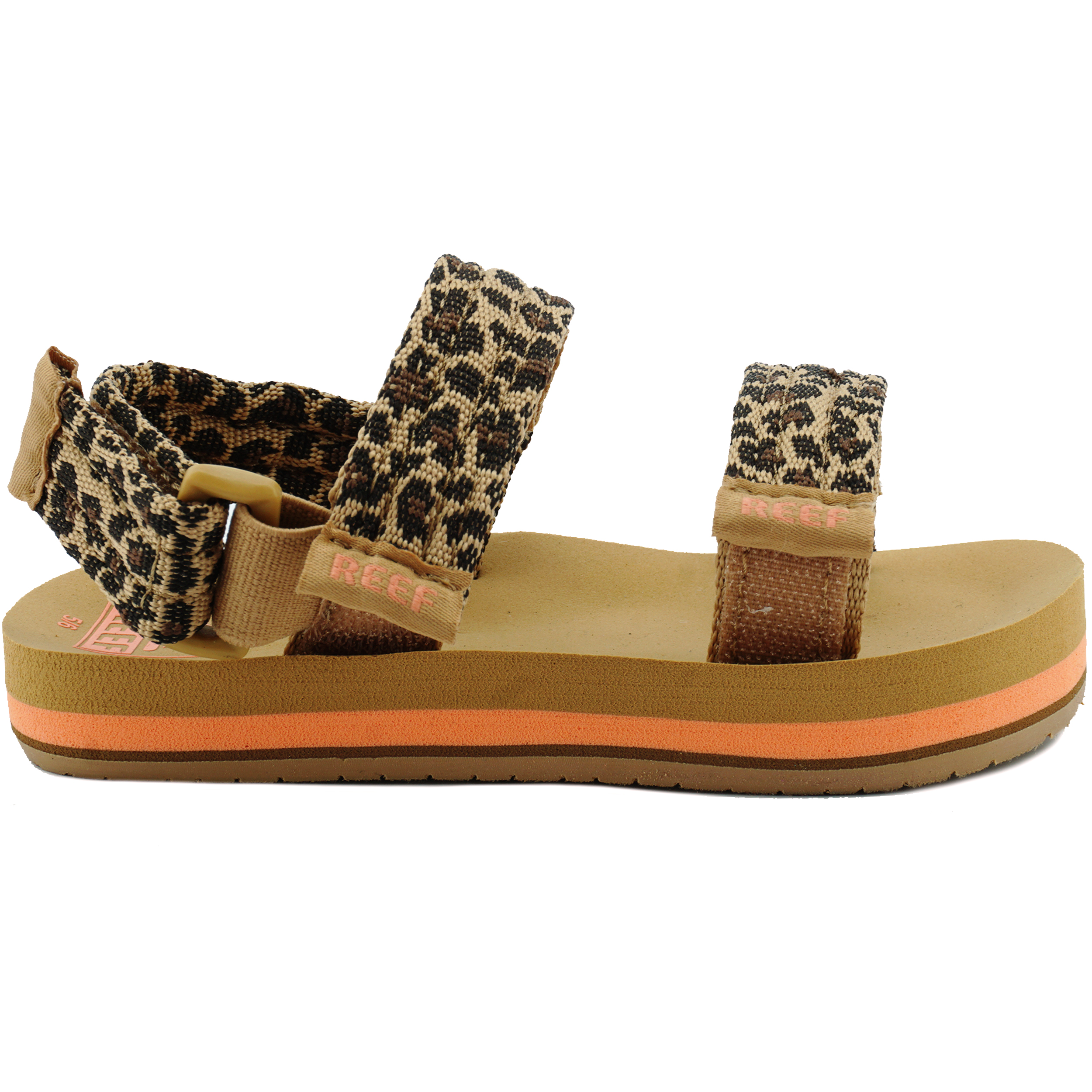 Reef CI4097 Slipper Little Ahi Convertible Leopard