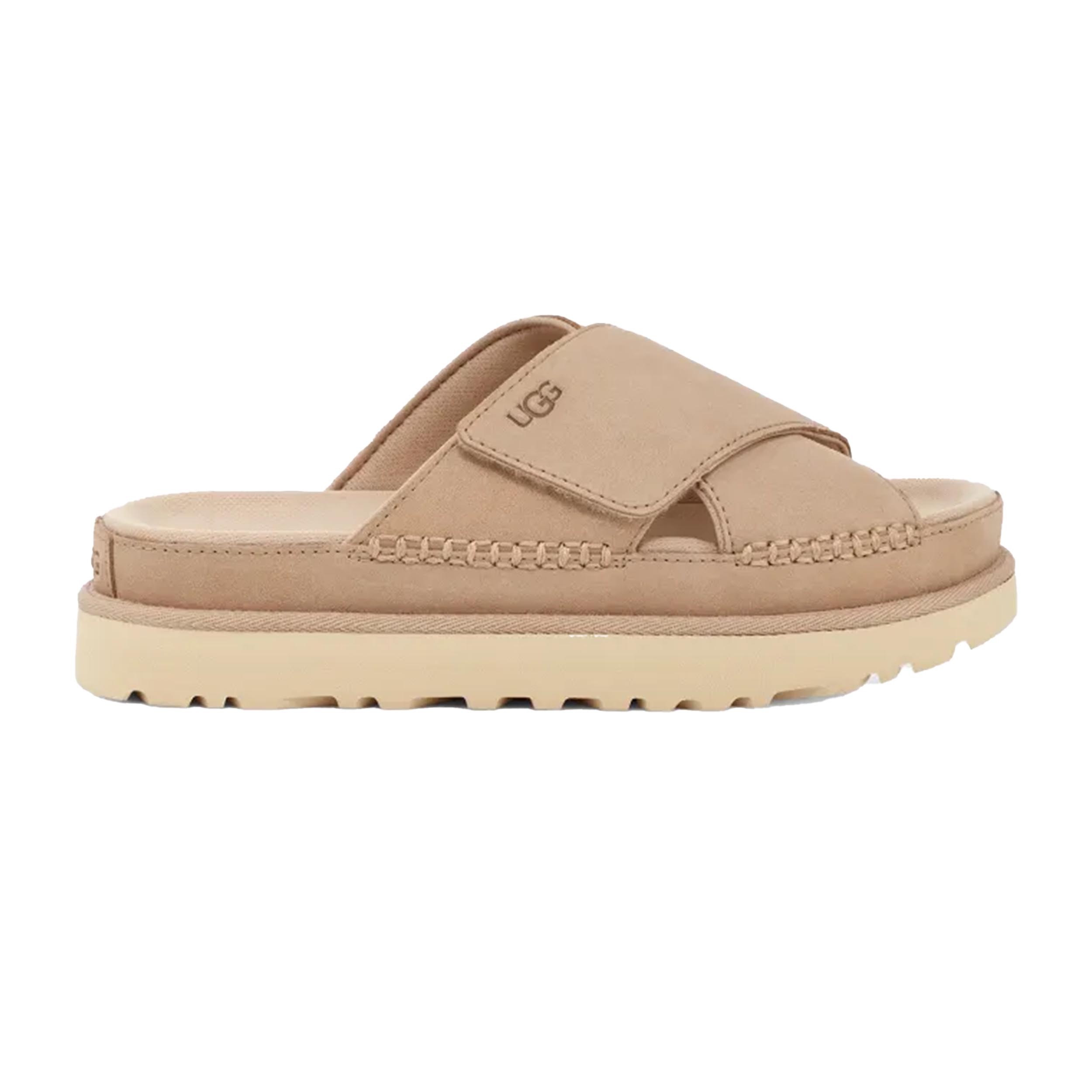 UGG 1137910 Slipper Goldenstar Cross Slide Driftwood