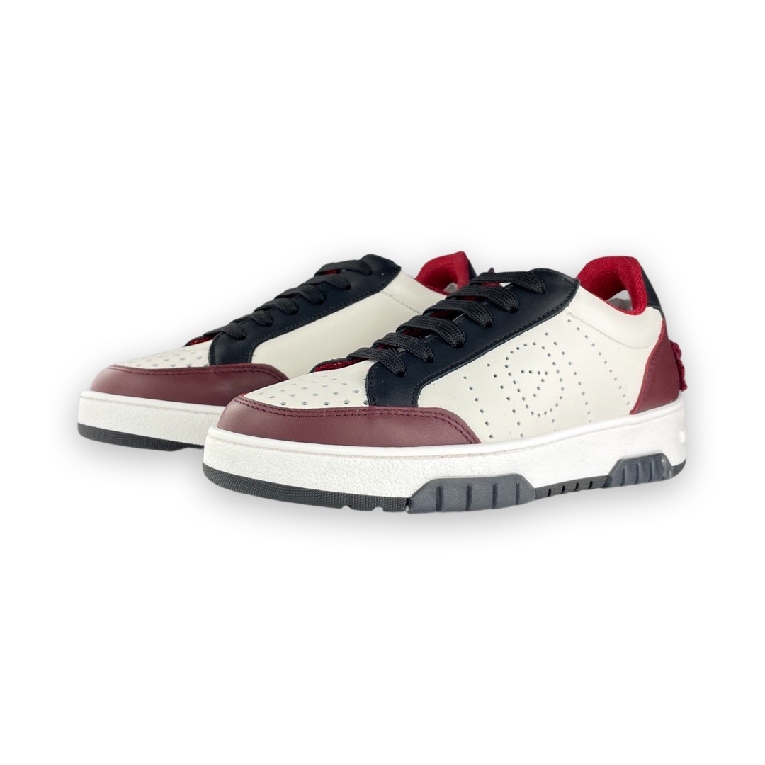 OFFPLAY 1-91 Sneaker Como 1 Wit/Bordeaux