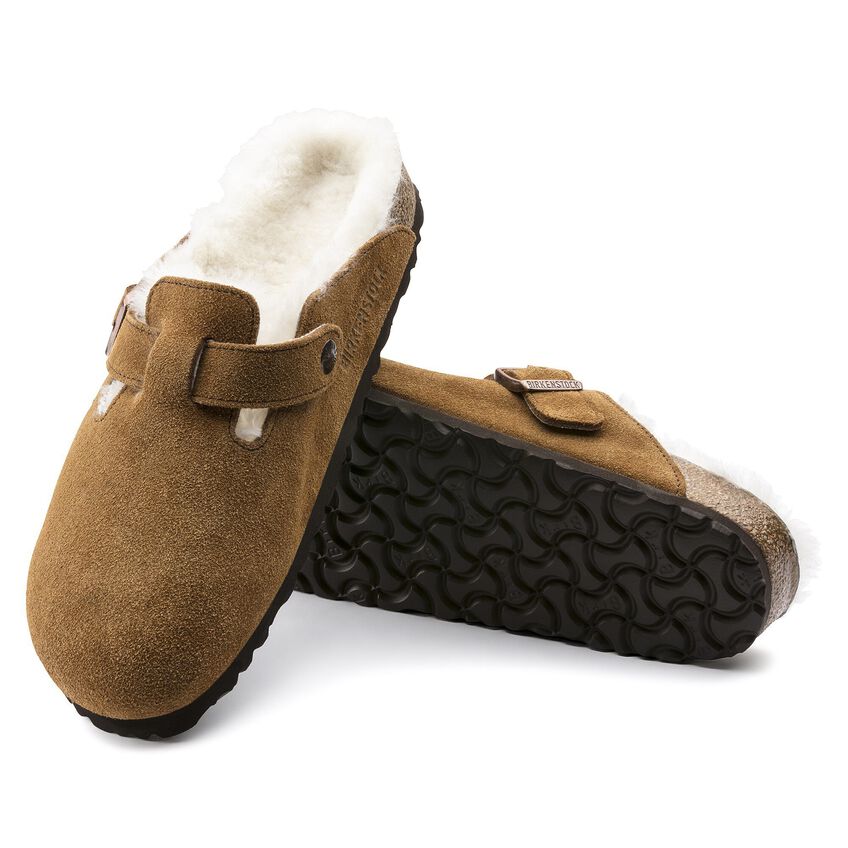 Birkenstock 1001140 Muil Boston Shearling Fur Mink Regular