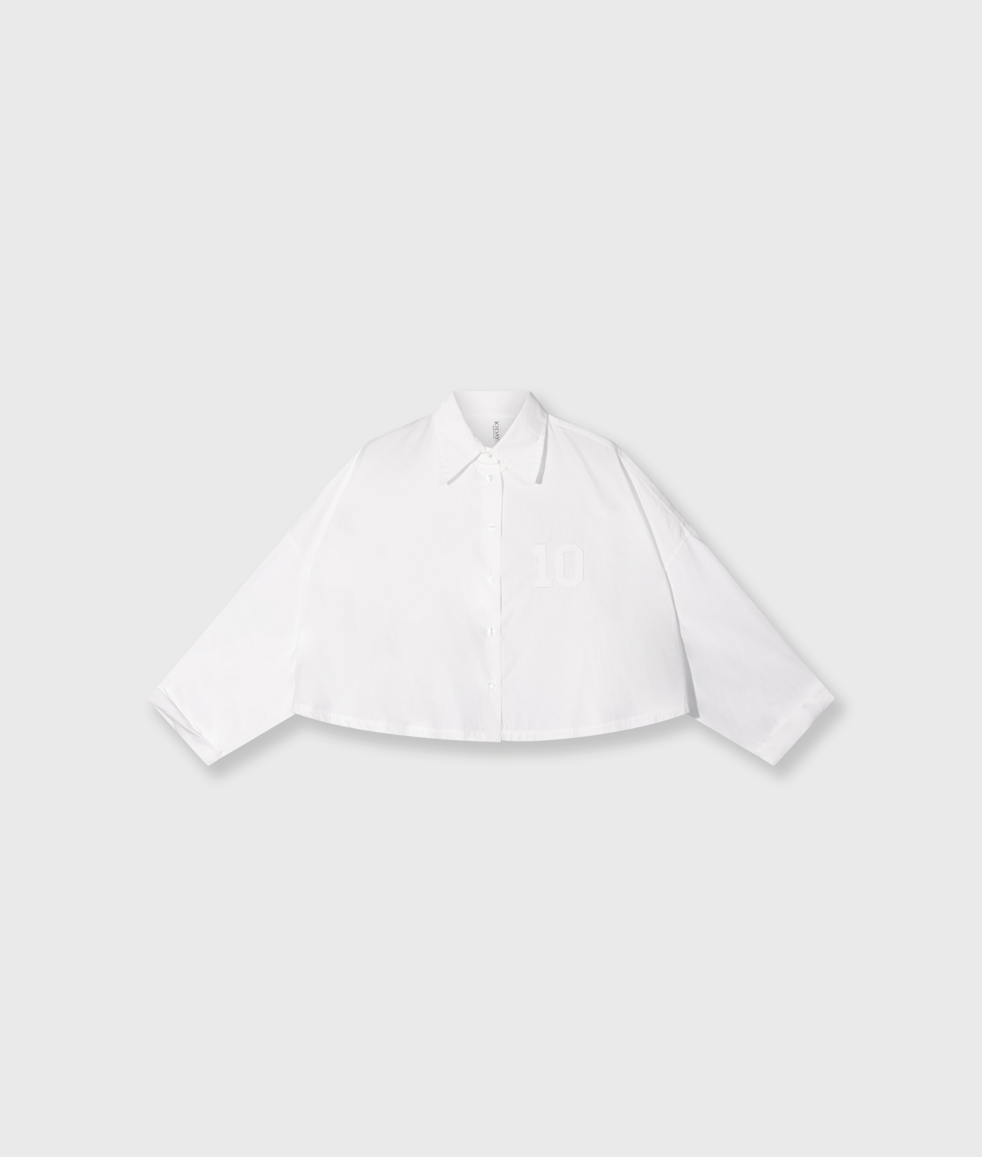 10DAYS 20-409-5203 Blouse Oversized Cropped Ecru