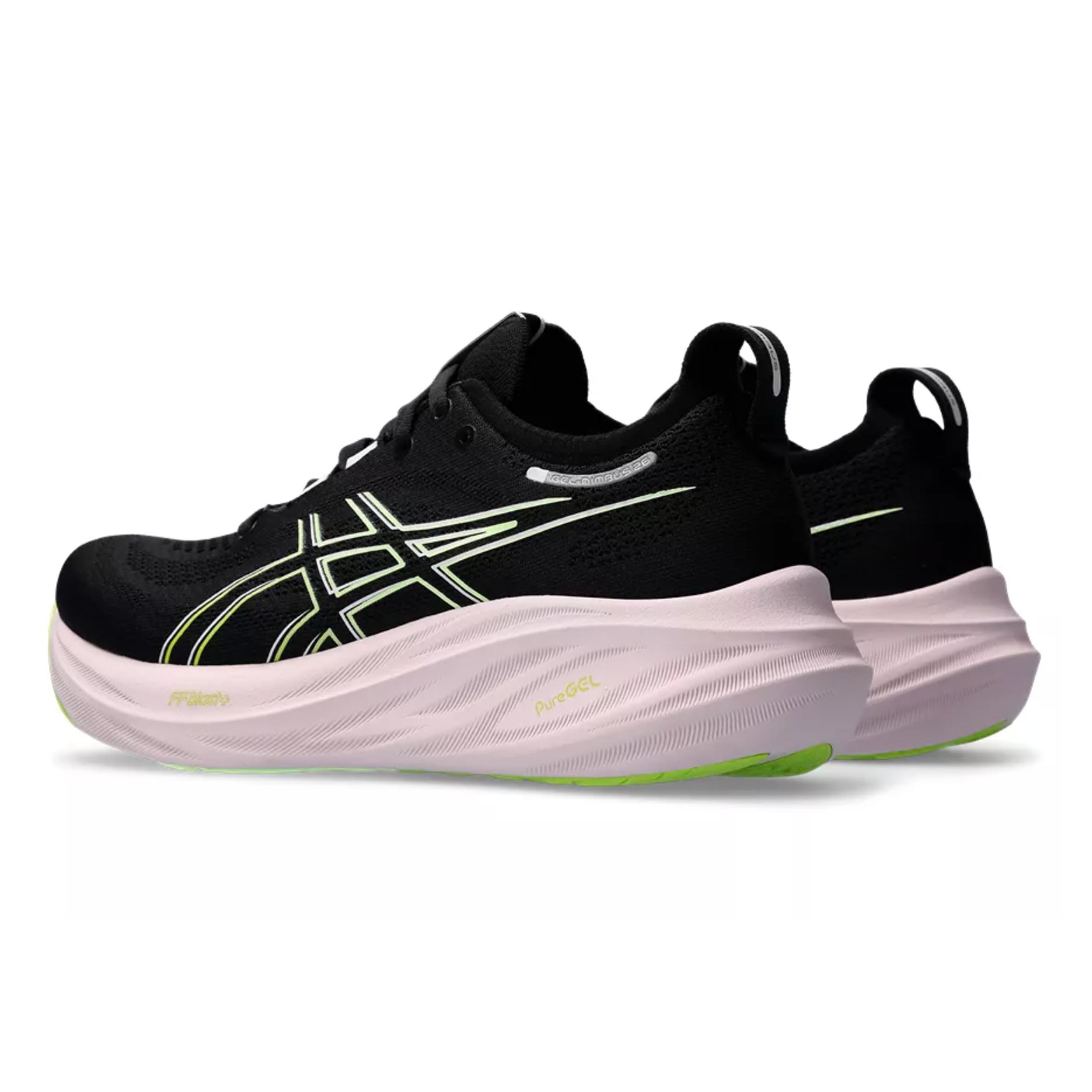 Asics 1012B601 Gel-Nimbus 26 Women Black/Neon Lime