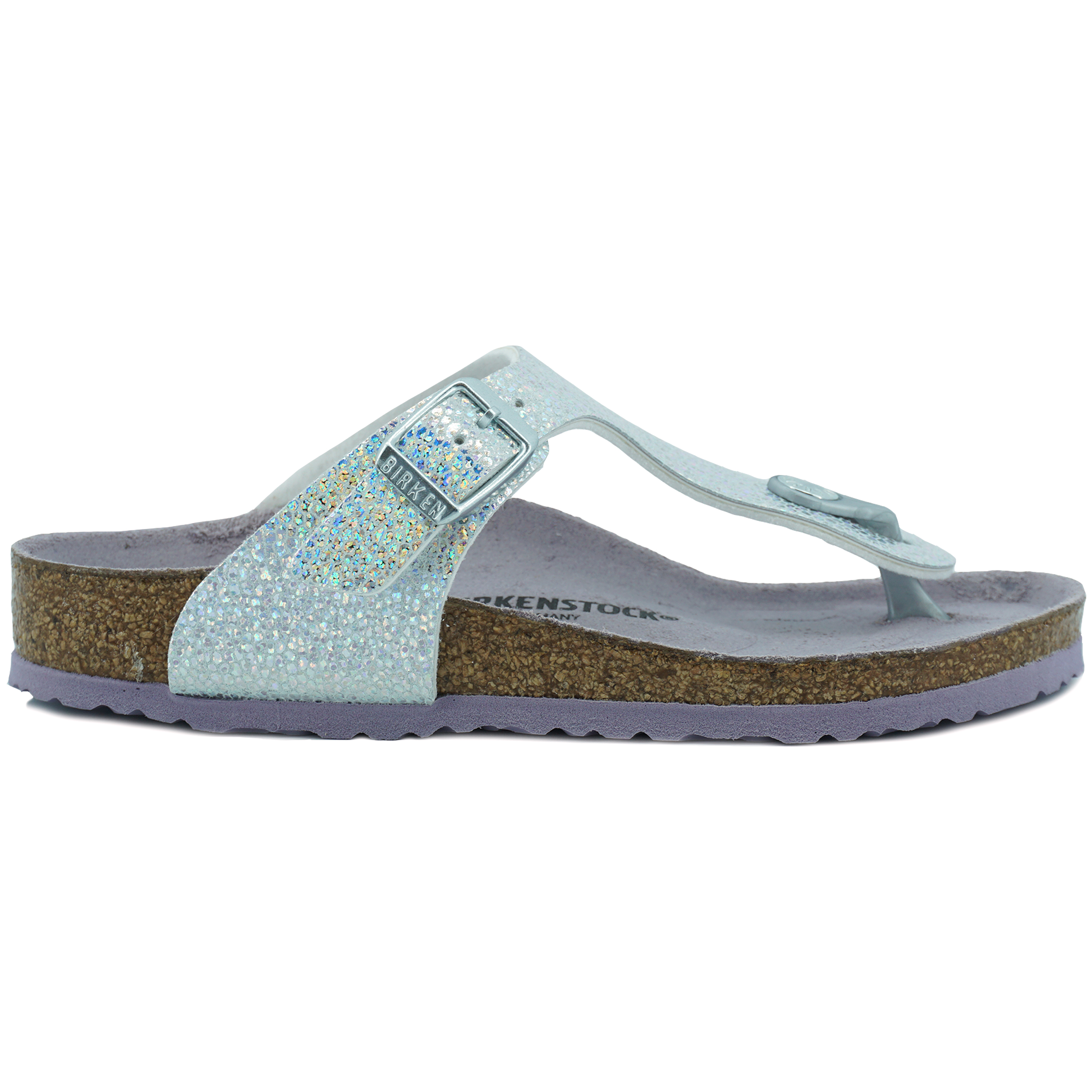 Birkenstock Gizeh MF Disco Ball Silver Lavender Smal