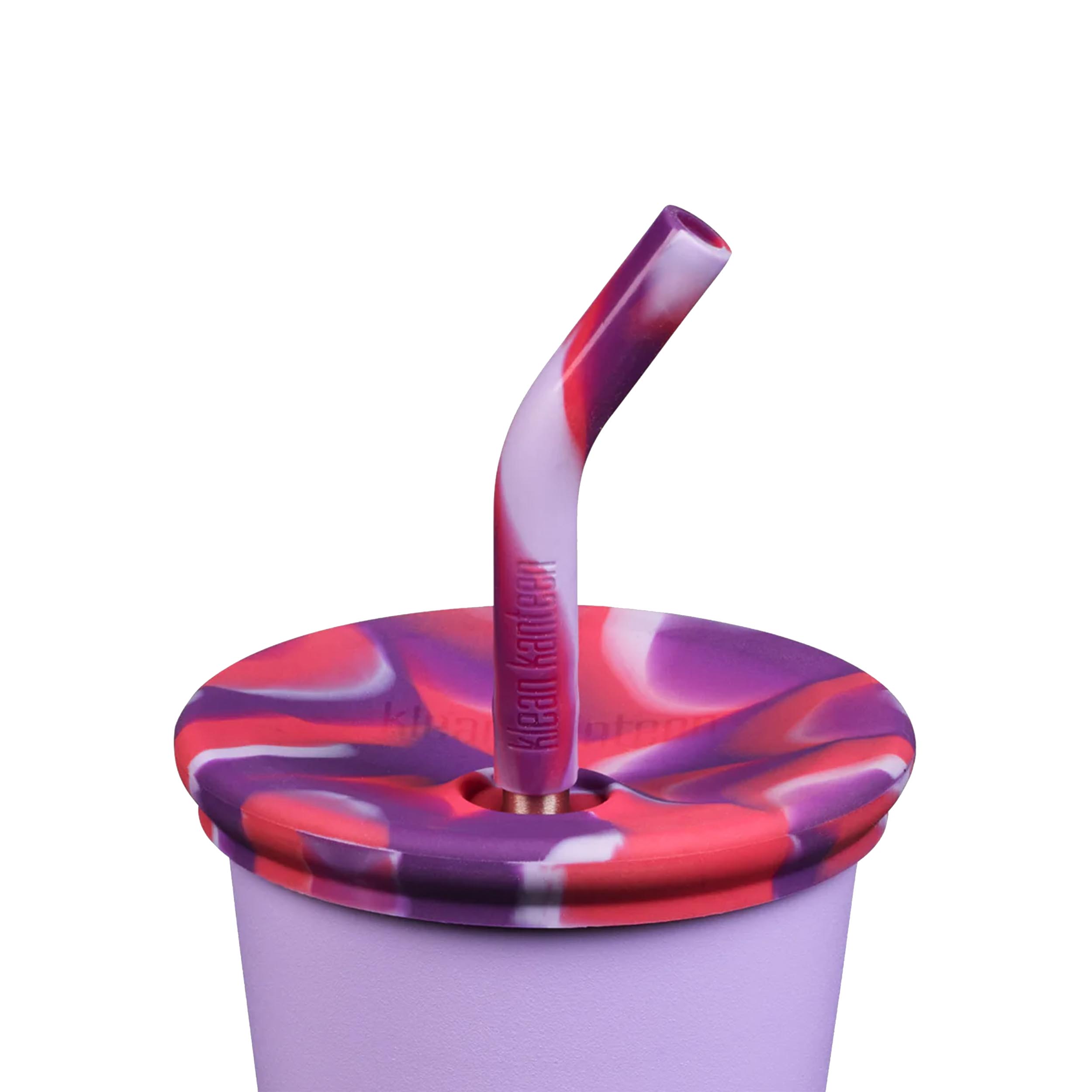 Klean Kanteen 1010149 Kid's Cup with Straw Lid Crocus Petal