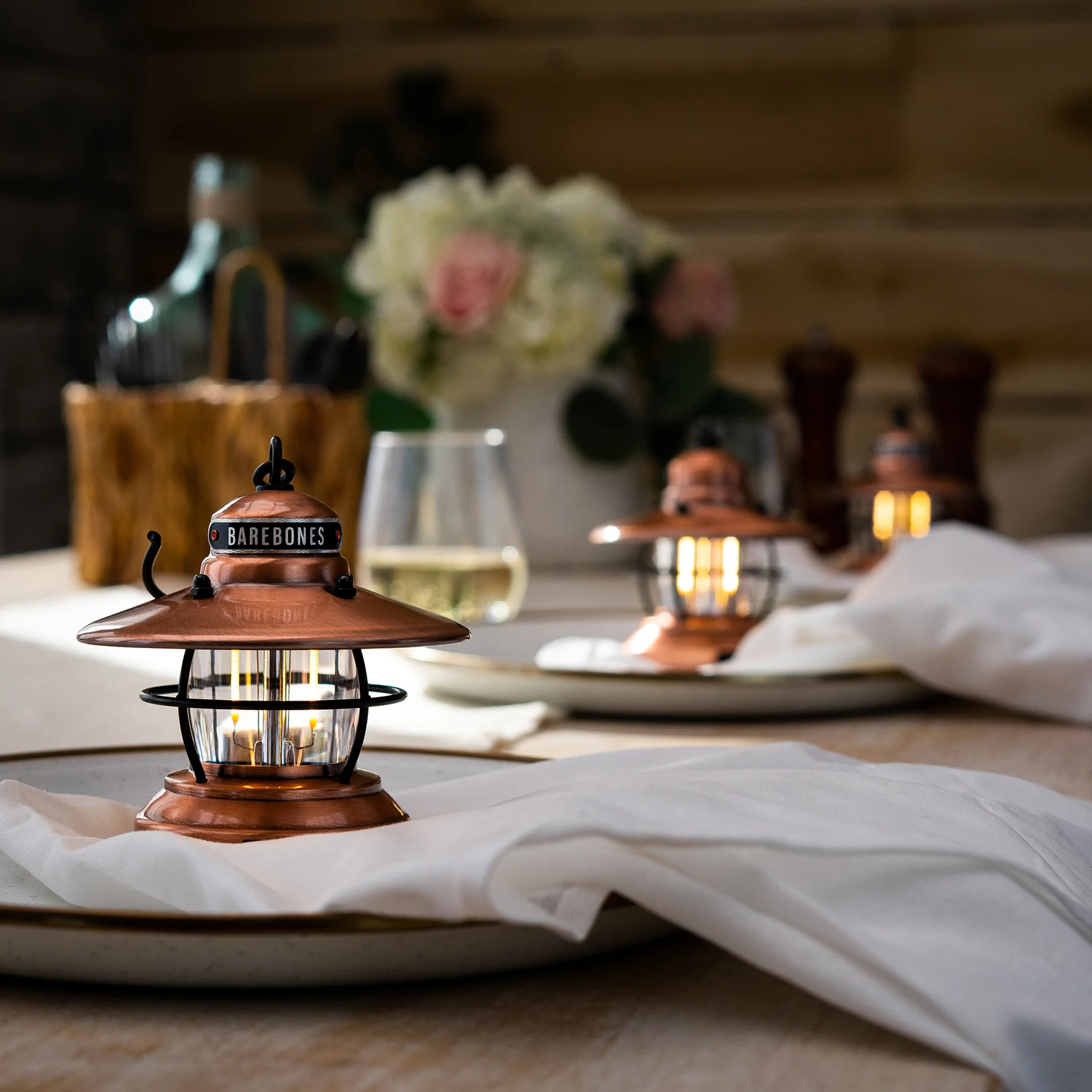 Barebones 275 Lamp Edison Mini Lantern Copper