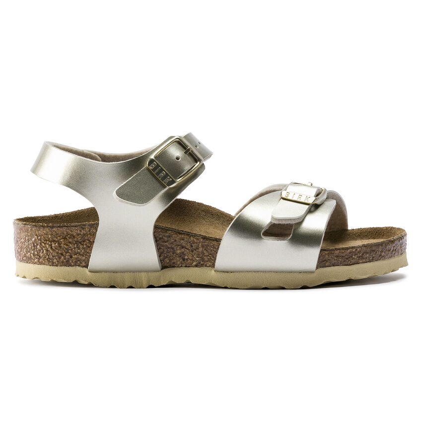 Birkenstock 1014829 Sandaal Rio Birko-Flor Electric Metallic Gold Narrow