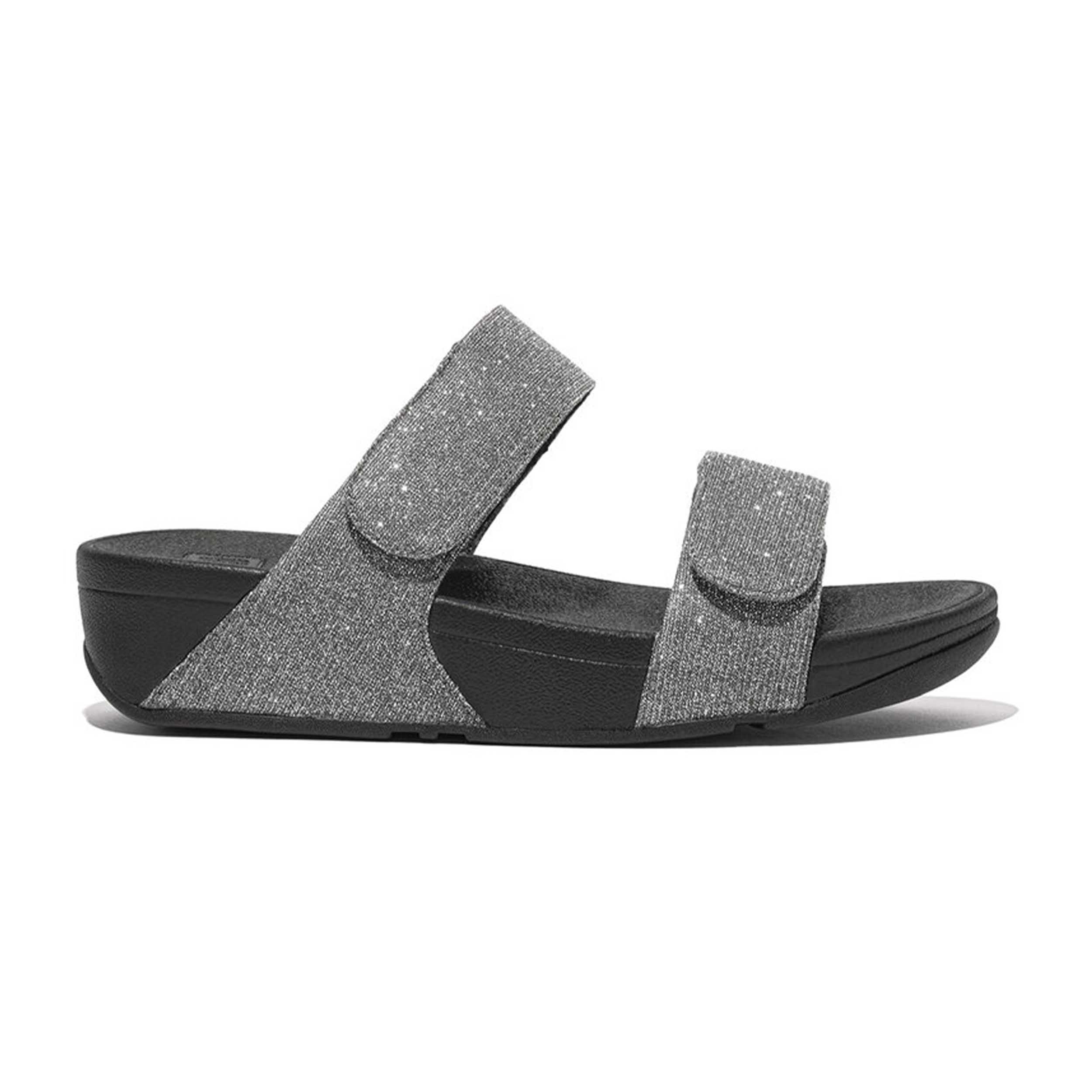 FitFlop FZ9 Slipper Lulu Adjustable Shimmerlux Pewter