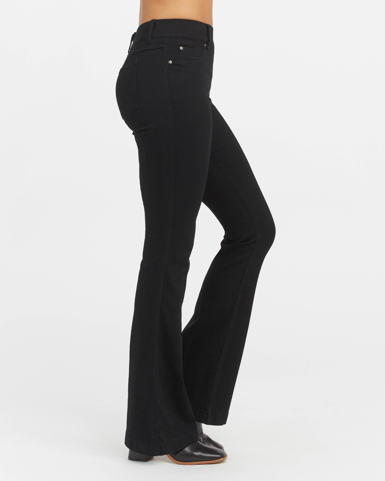 Spanx 20326R Denim Flare Jeans Clean Black