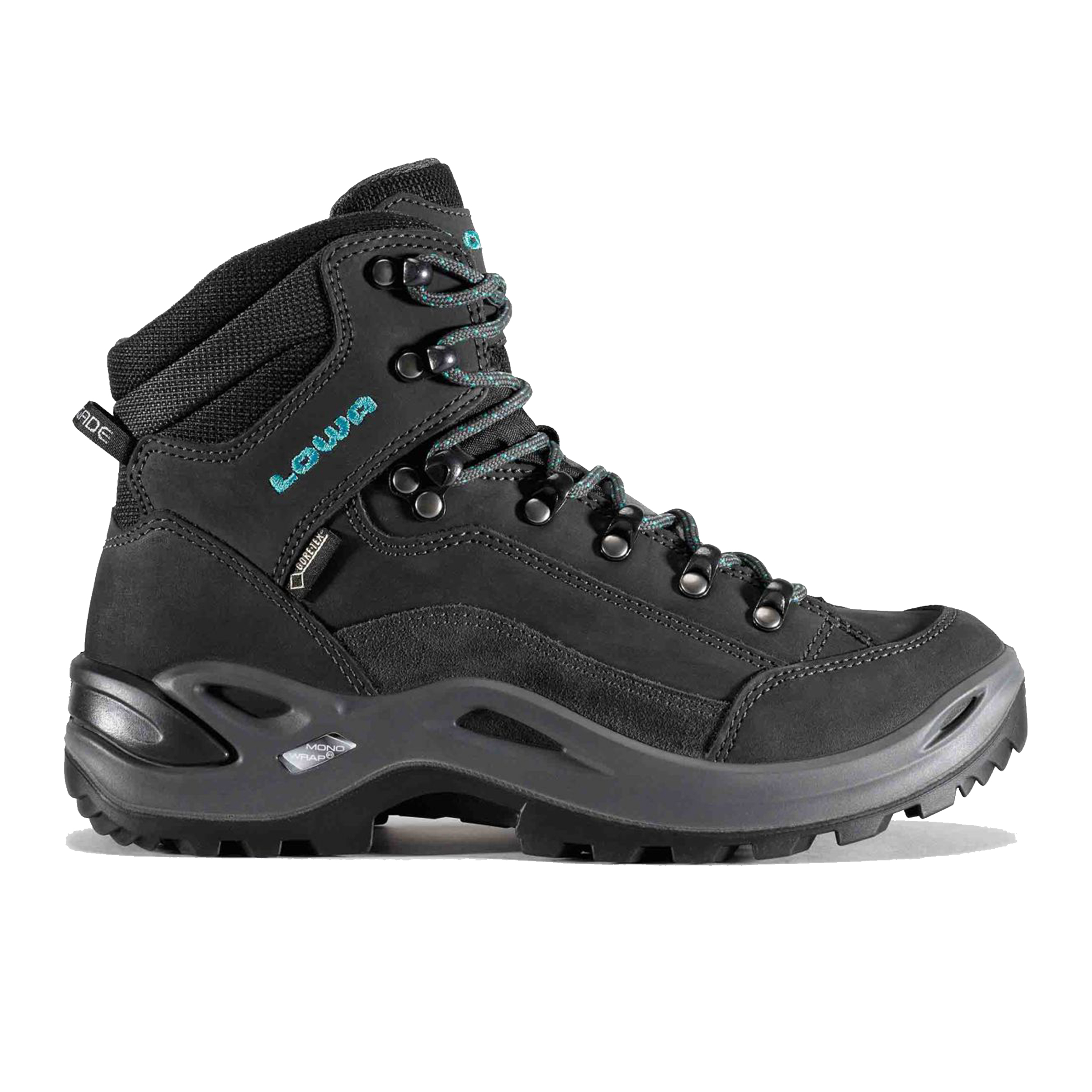 Lowa 320968 Renegade GTX Mid Ws Asfalt/Turquoise Wide 