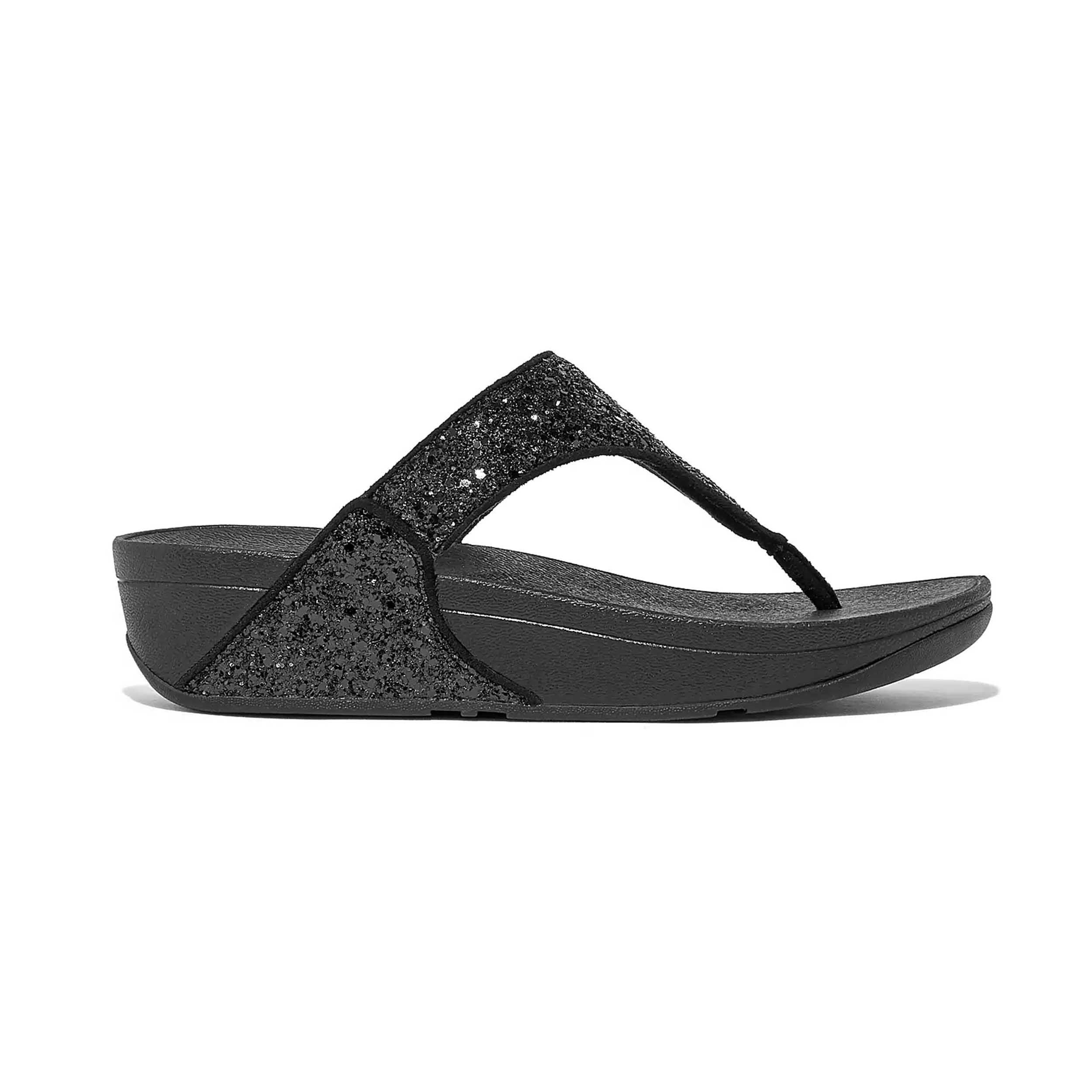 FitFlop X03 Slipper Lulu Black Glitter