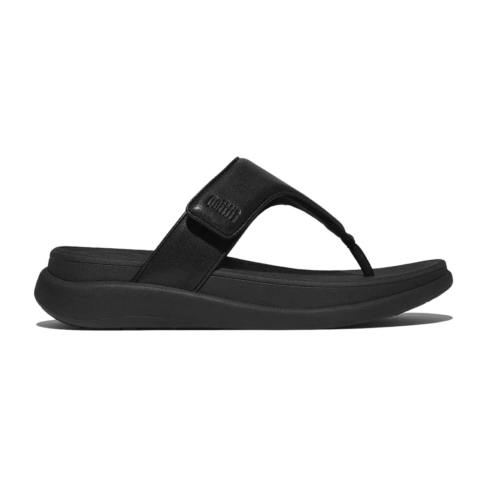 FitFlop IW1 Slipper F-Mode Go Ajustable Flatform All Black