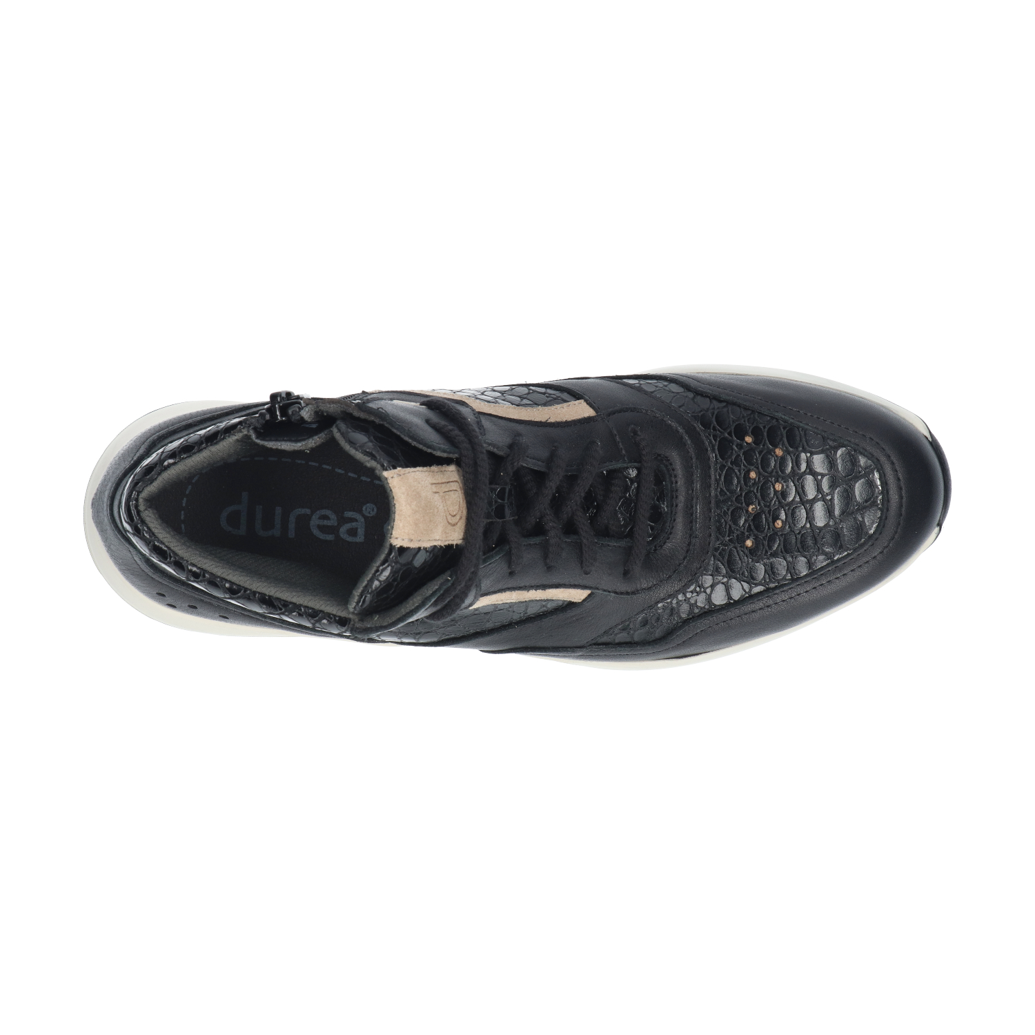 Durea 9778 Sneaker Zwart/Seppia E