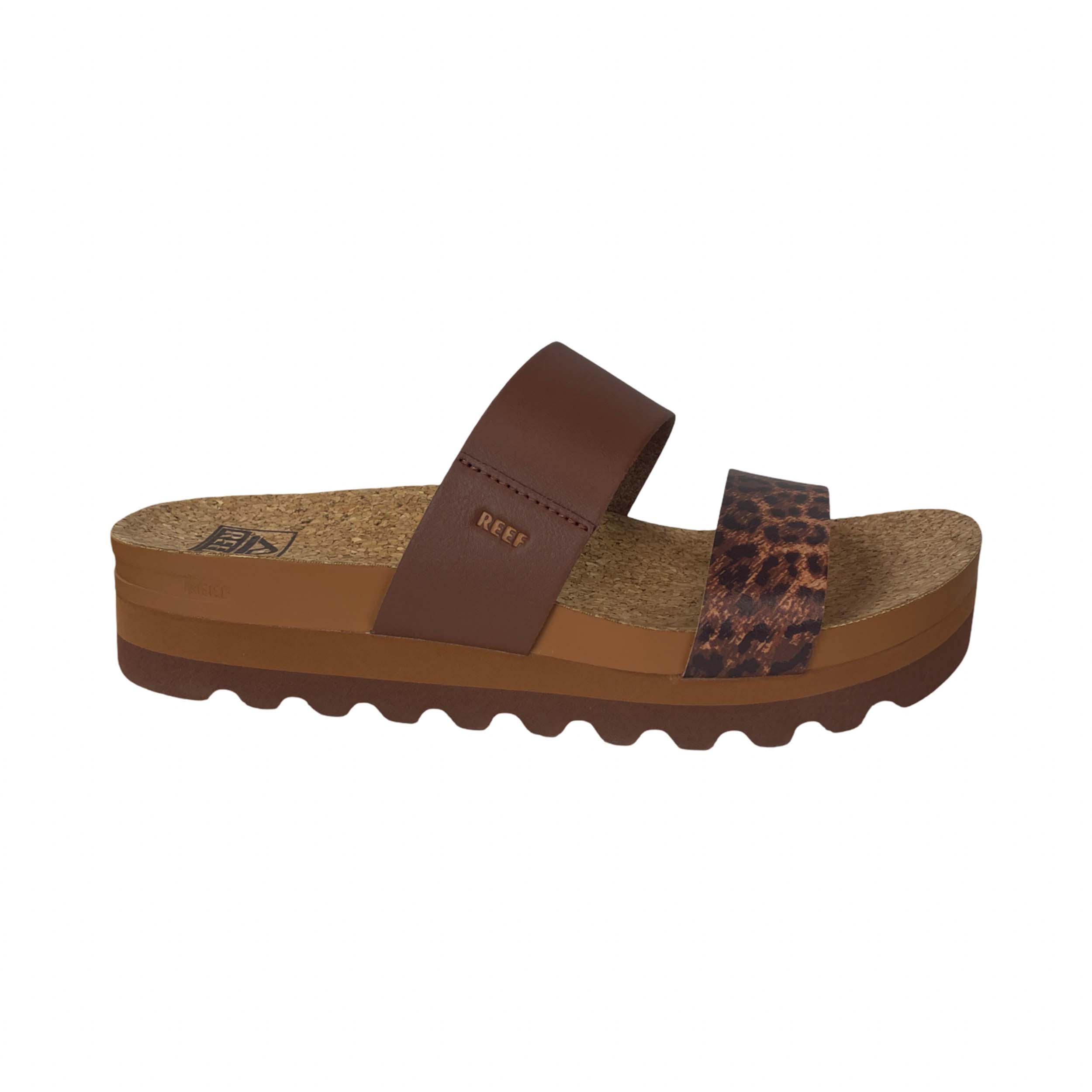 Reef CJ9011 Slipper Cushion Vista Hi Brown/Leopard