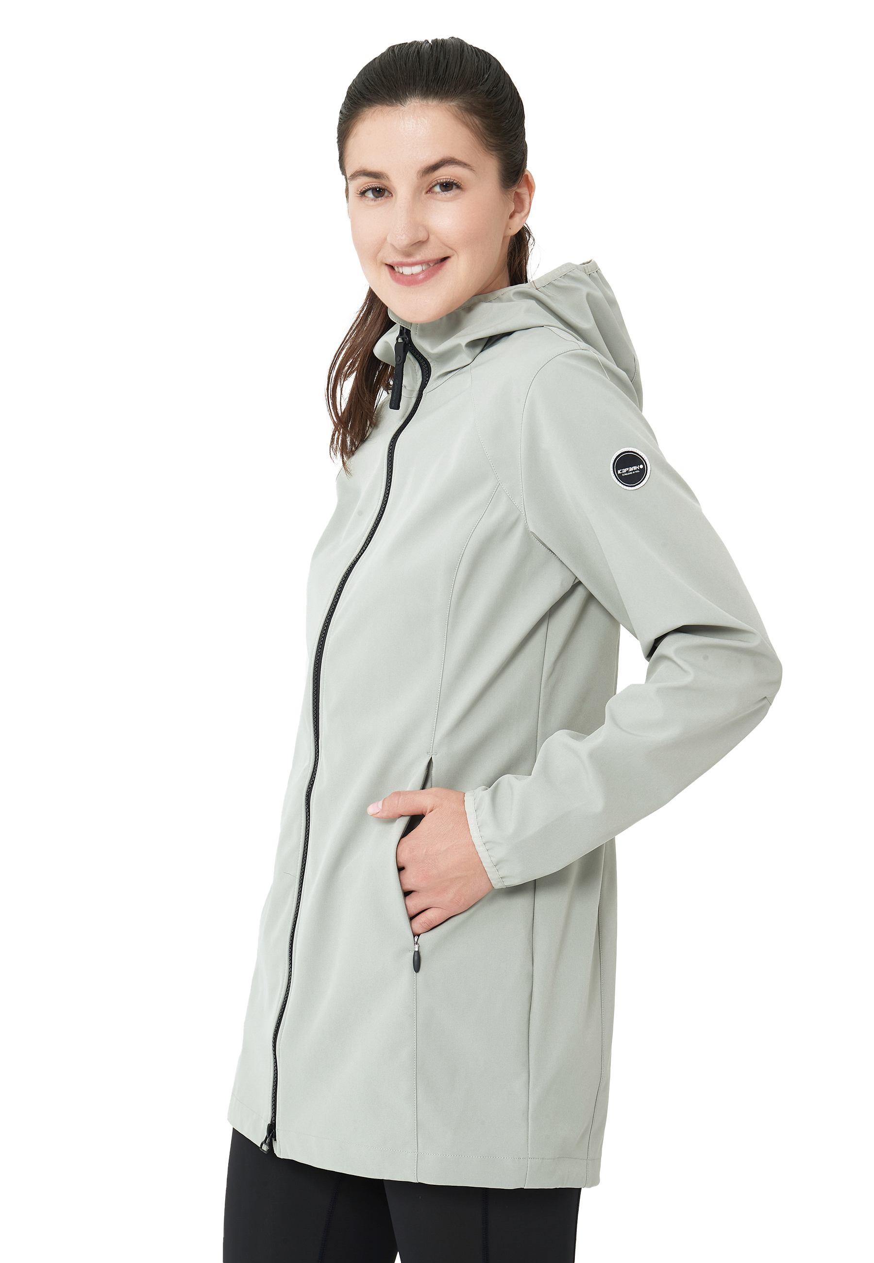 Icepeak Albany Jas Softshell Lichtgroen