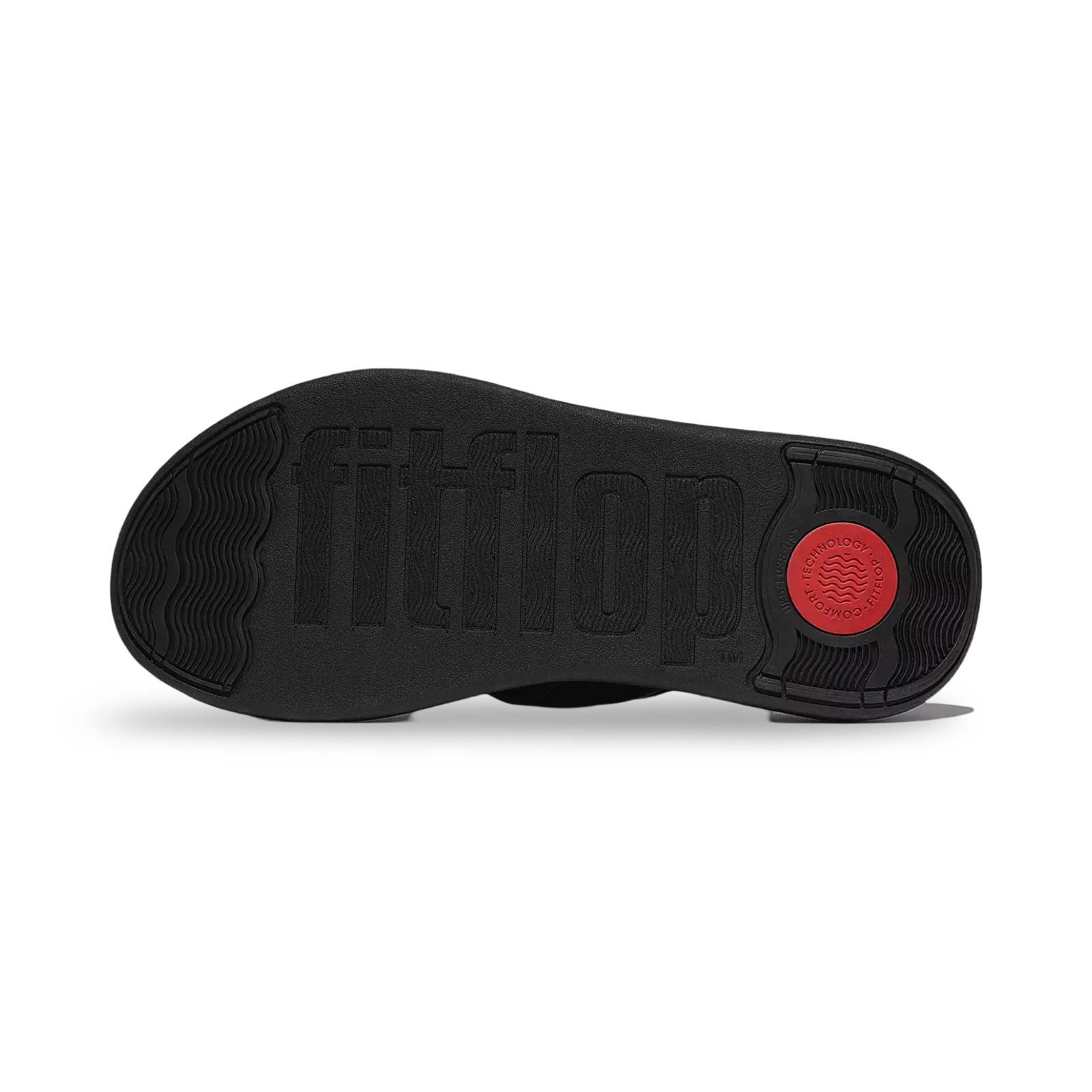 FitFlop IW1 Slipper F-Mode Go Ajustable Flatform All Black