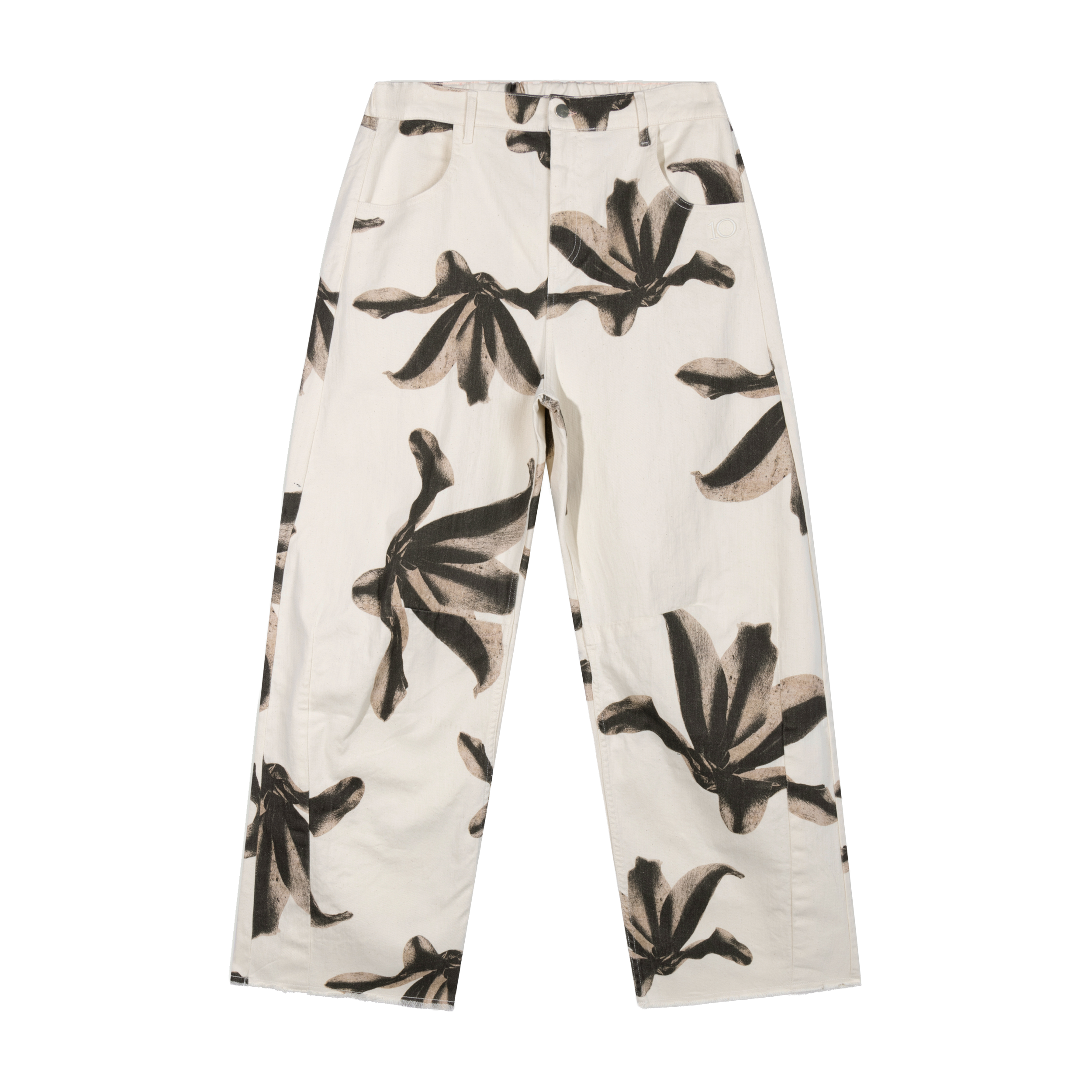 10DAYS 20-064-6203 Broek Western Flower Ecru