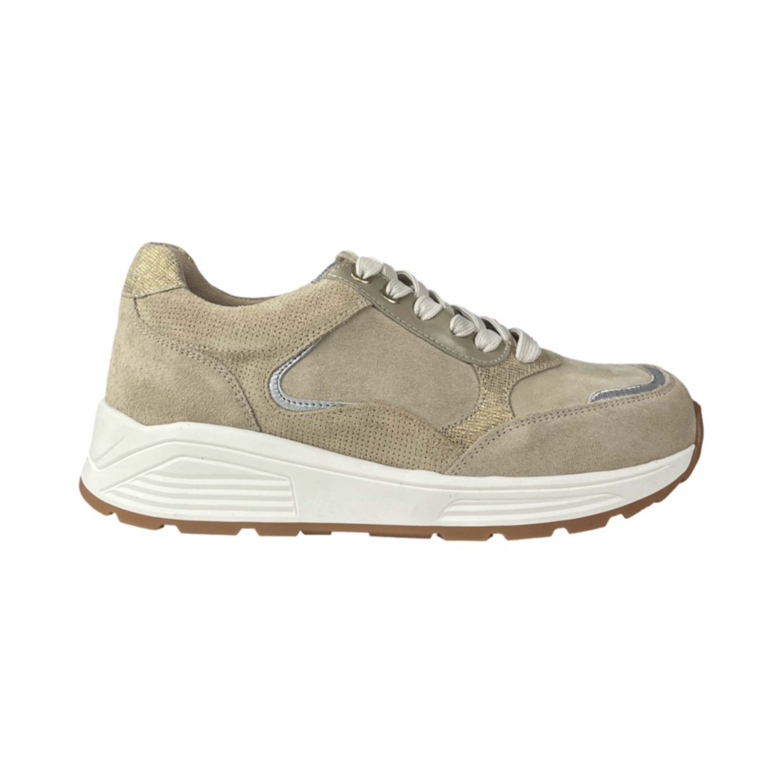 Nimco 7104 Sneaker Carla Sand Combi Kx