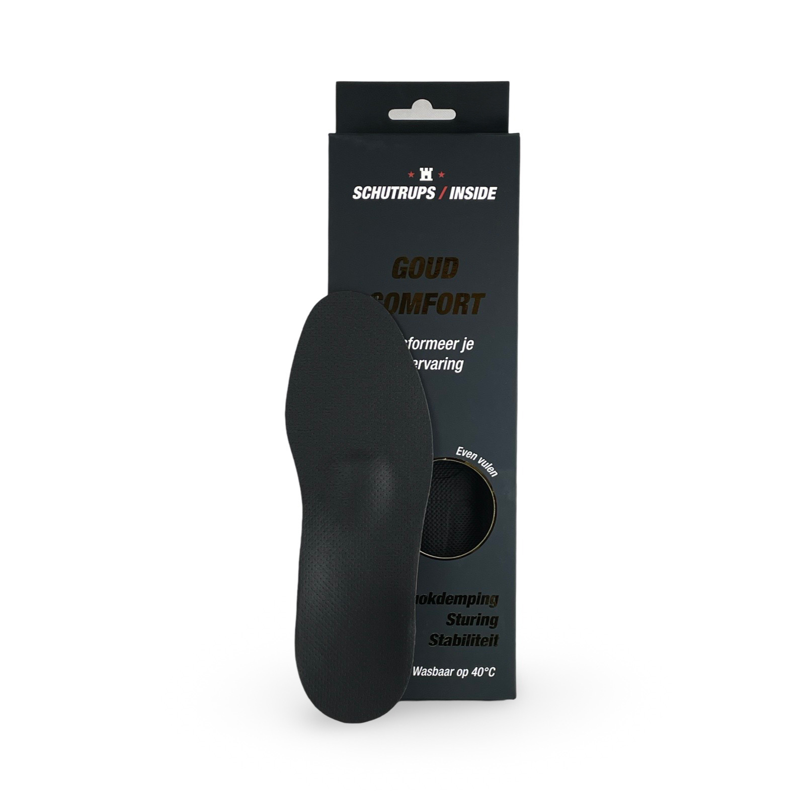 Schutrups Inside Inlegzool Goud Comfort Zwart