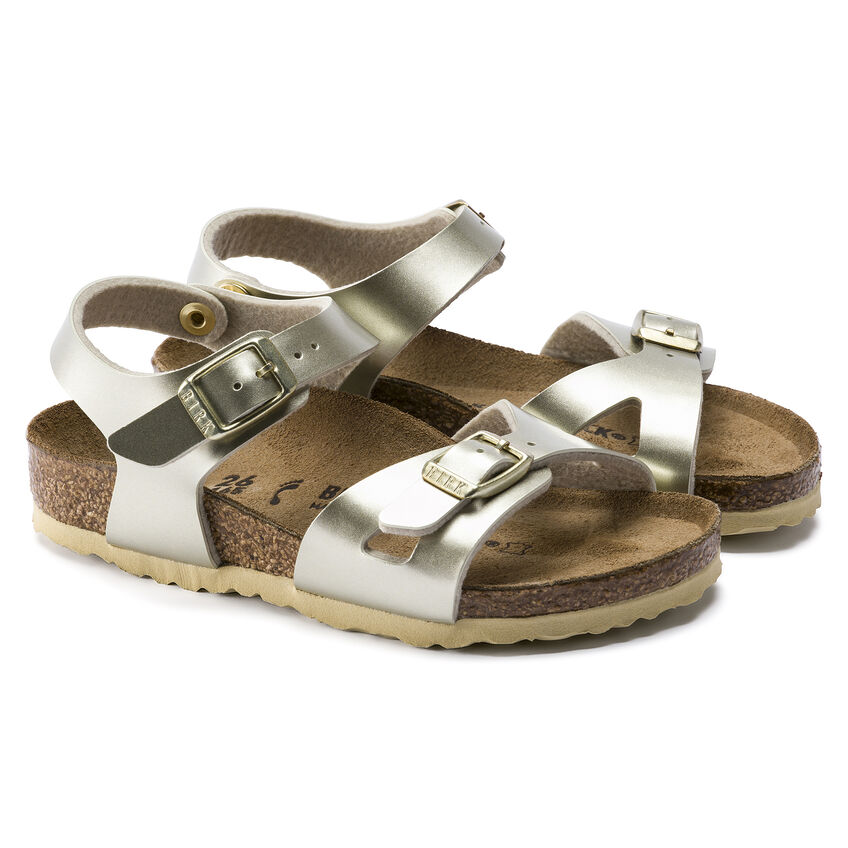 Birkenstock Rio Electric Metallic Gold Narrow