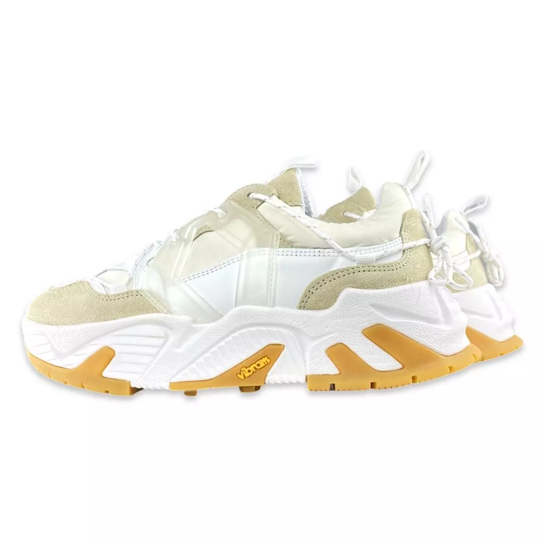 Mikakus Woman New Boom Sneaker Sand White