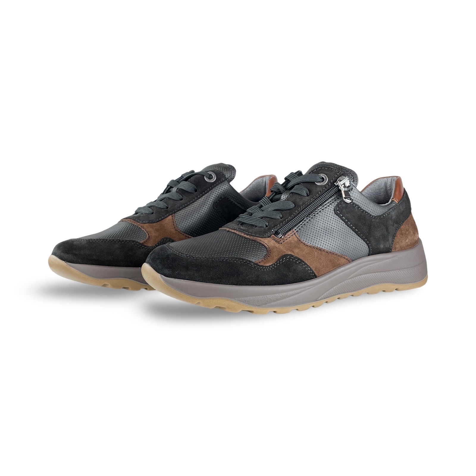 Waldlaufer 662001 Sneaker John Zwart/Nuba K