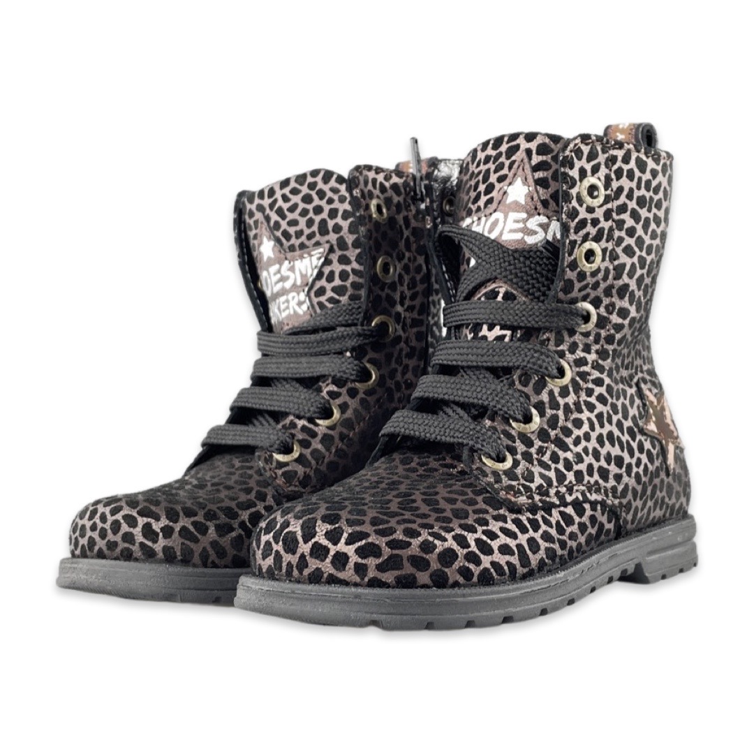Shoesme DE22W094 Boot Dessert Bronze Black Dots