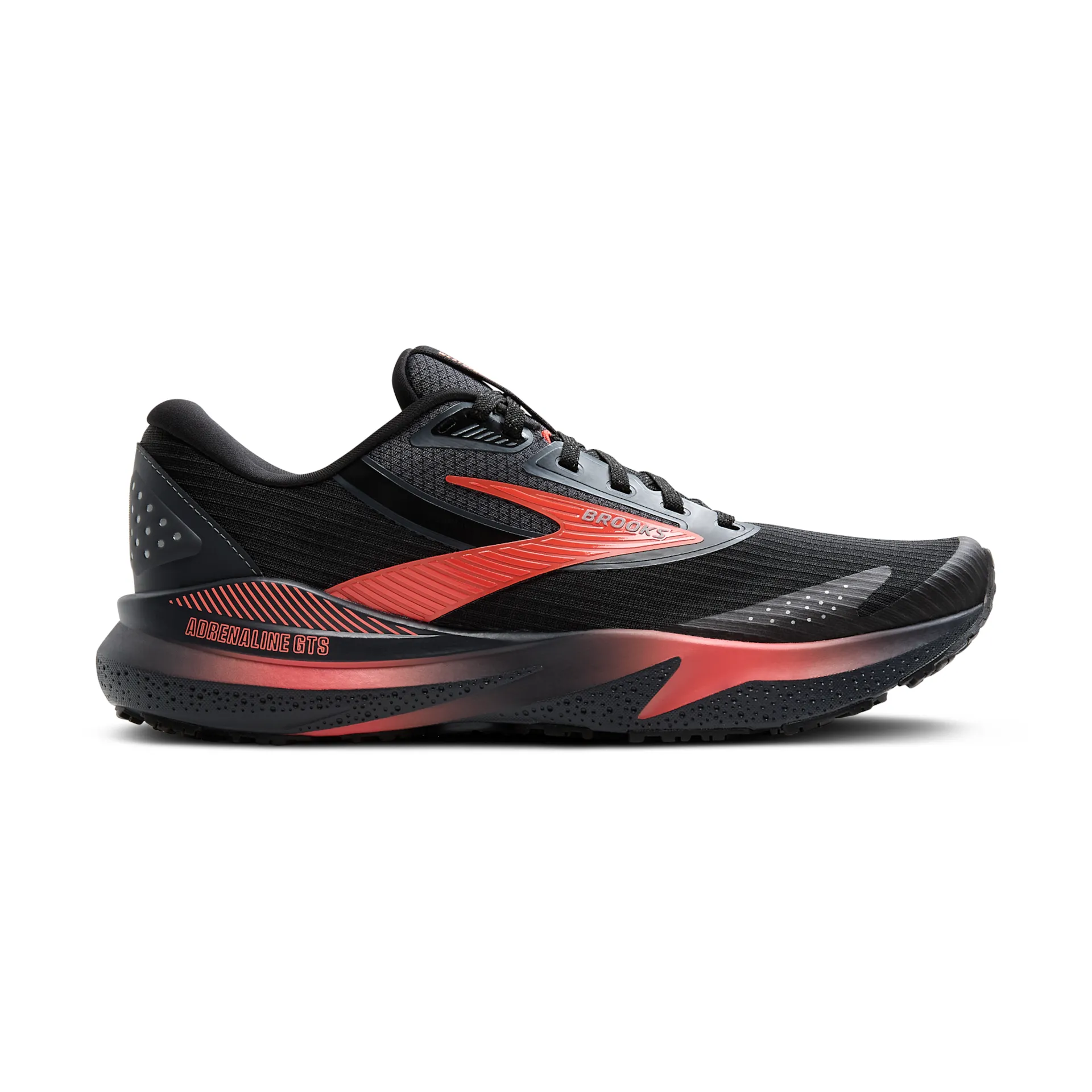 Brooks 120427 Adrenaline GTS 24 Weatherized Women Black/Ebony/Hot Coral