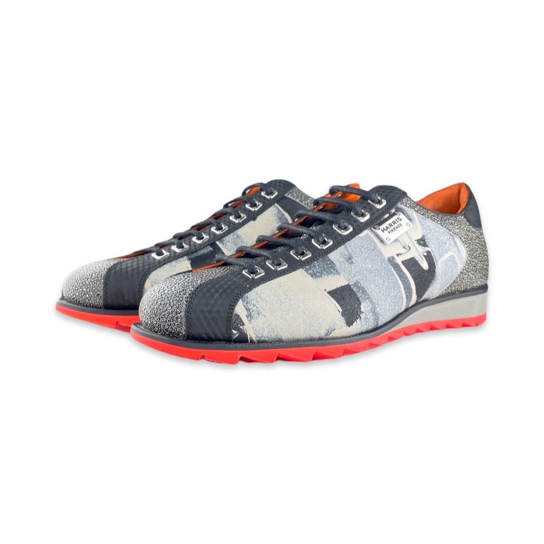 Harris 2817/P Sneaker Zwart Oranje