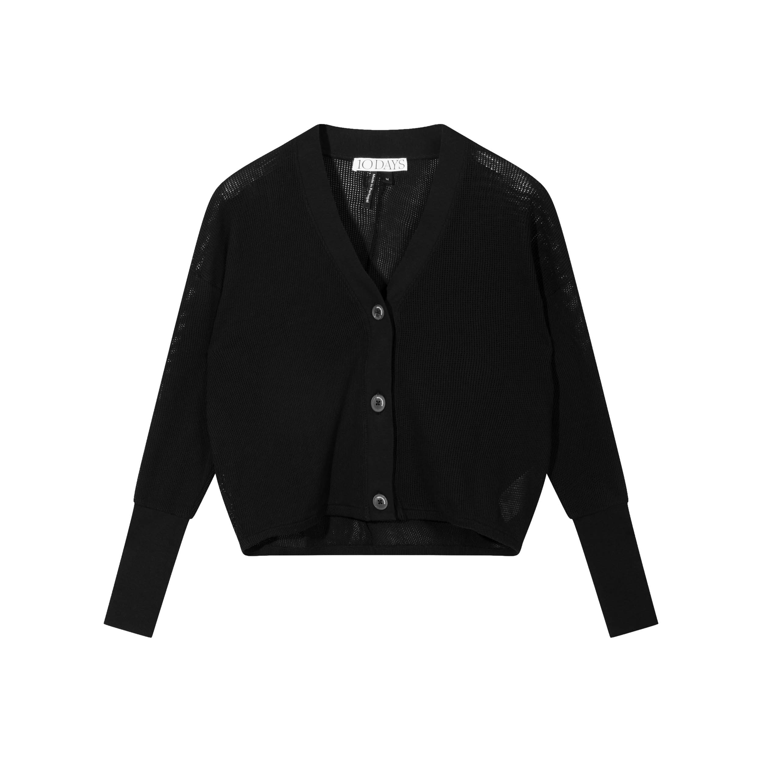 10DAYS 20-856-6202 Vest V-Neck Black