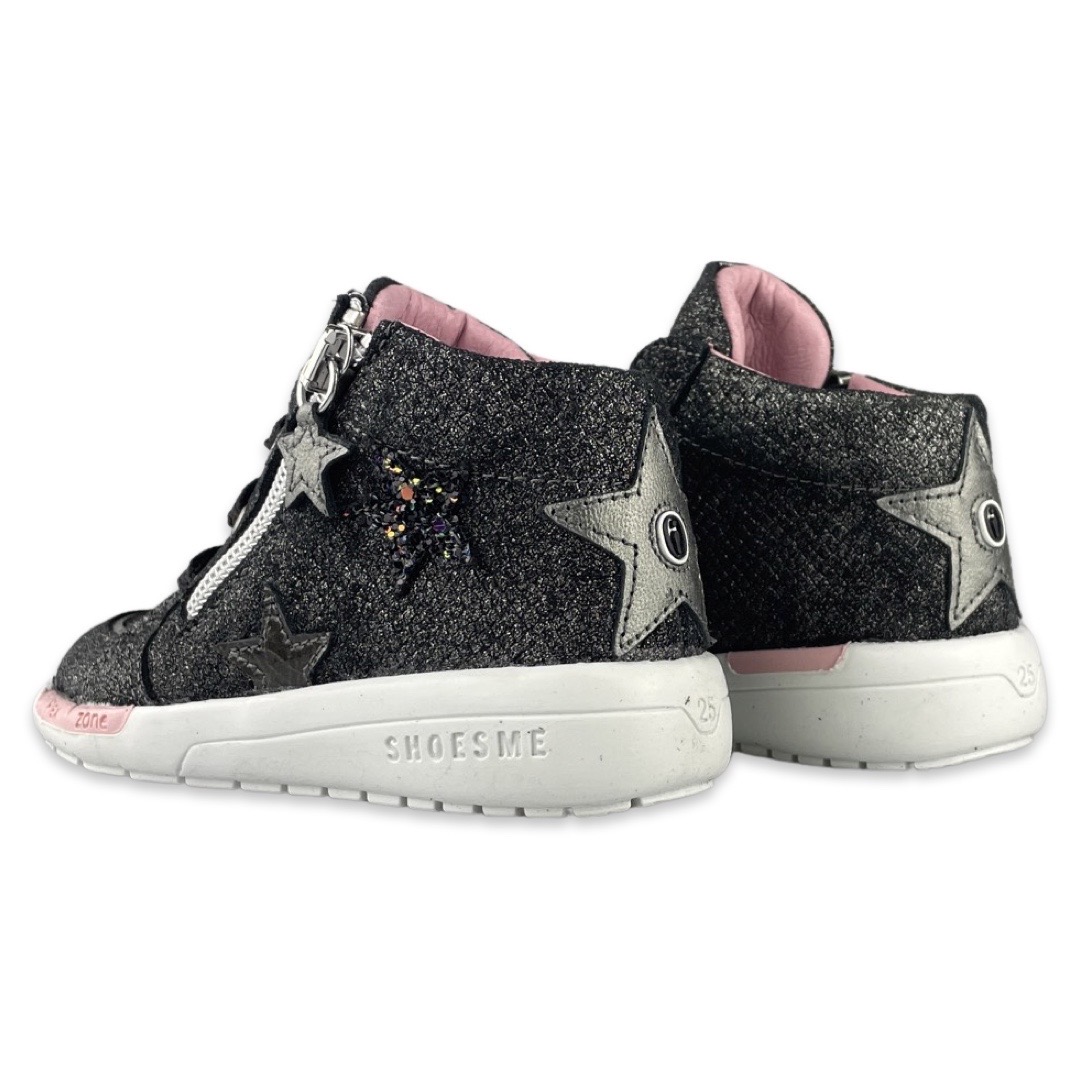 Shoesme RF22W040 Sneaker Runflex Black/Silver
