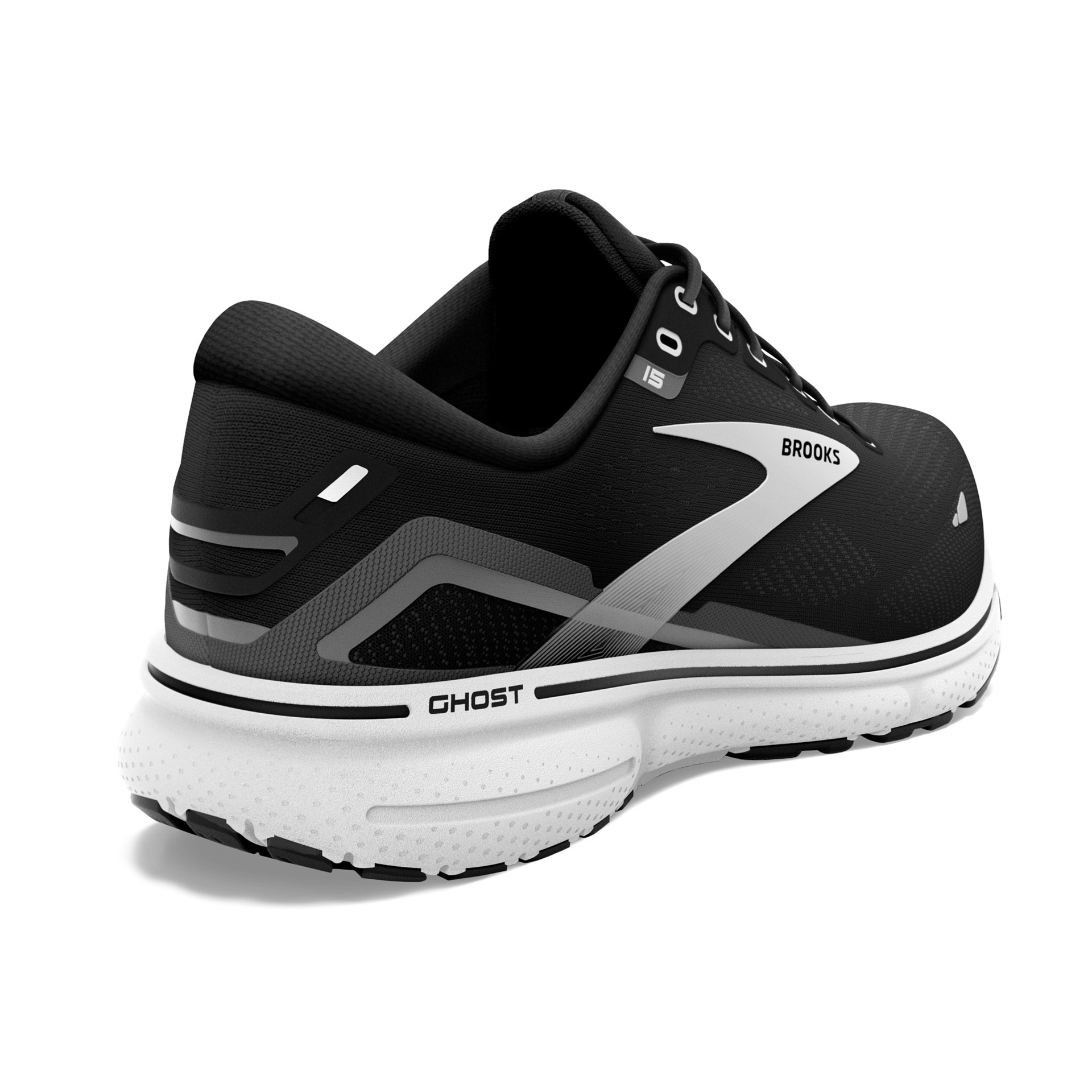 Brooks 120380 Ghost 15 Women Black/Blackened Pearl Wide 