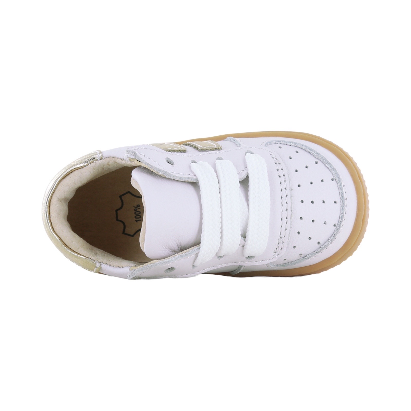 Shoesme BN25S003 Sneaker Extreme-Flex White/Gold